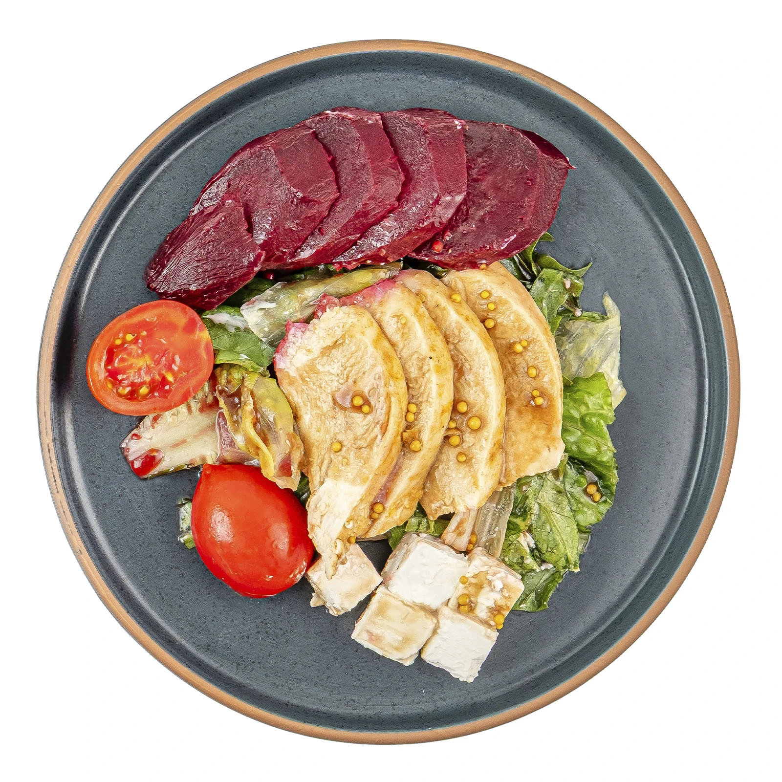 Салат з печеним буряком та куркою 260г Фото №:1