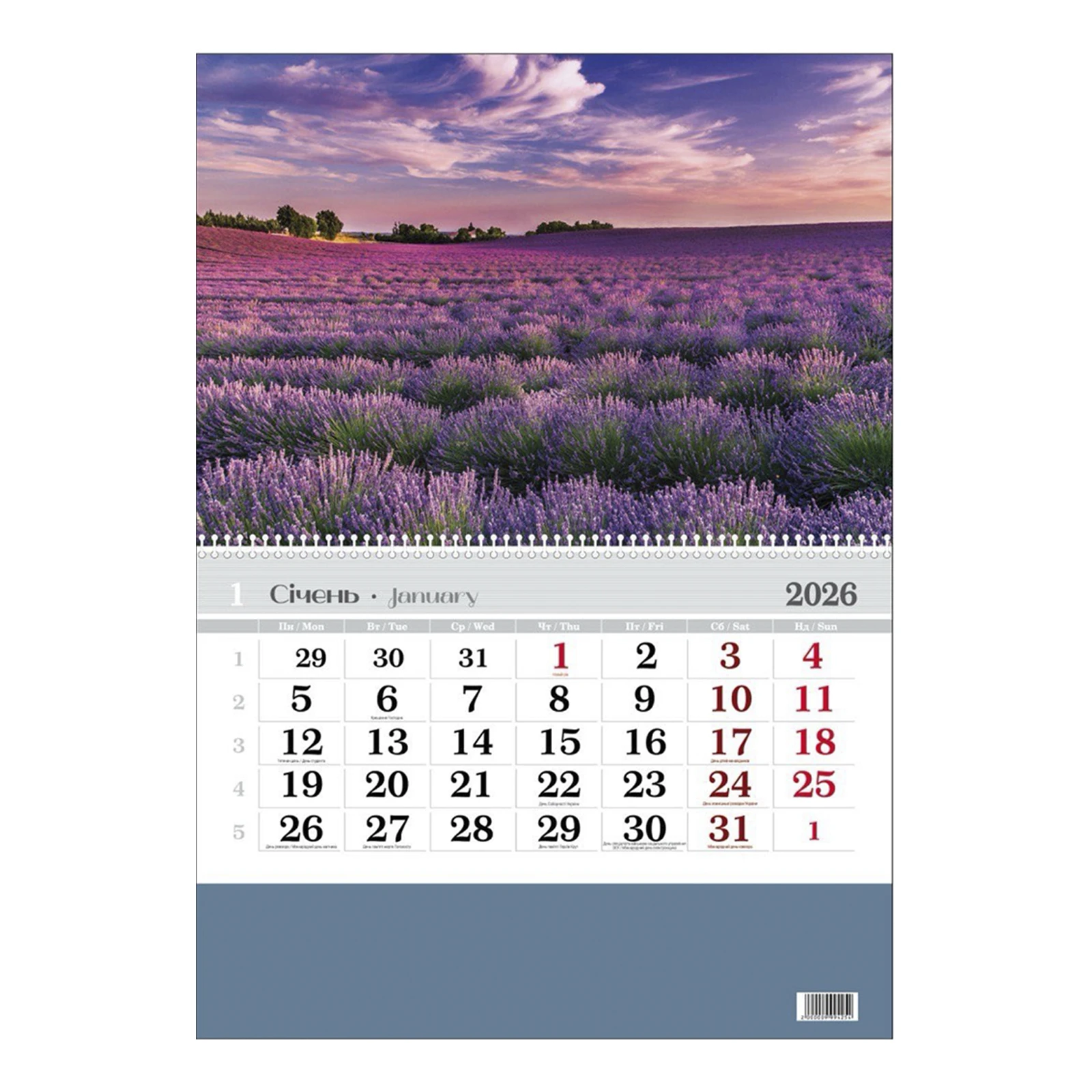 Календар одинарний 2025 Фото №:2