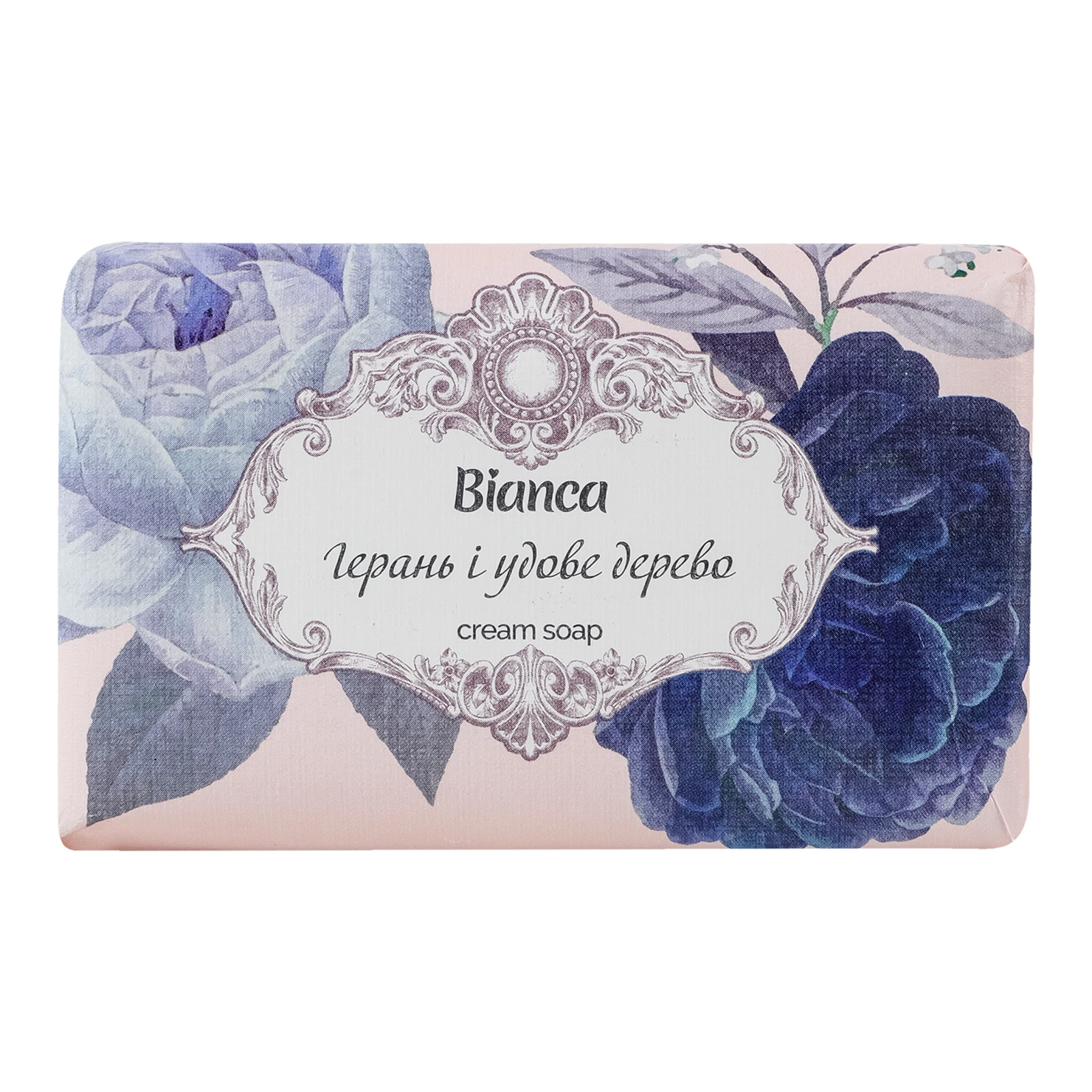 Крем-мило Bianca тверде косметичне Герань і удове дерево 200г Фото №:1