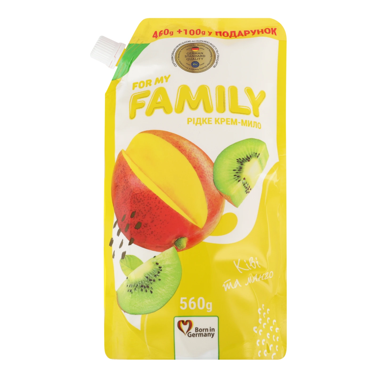 Крем-мило For my Family рідке Ківі та манго 560г Фото навігації №:1