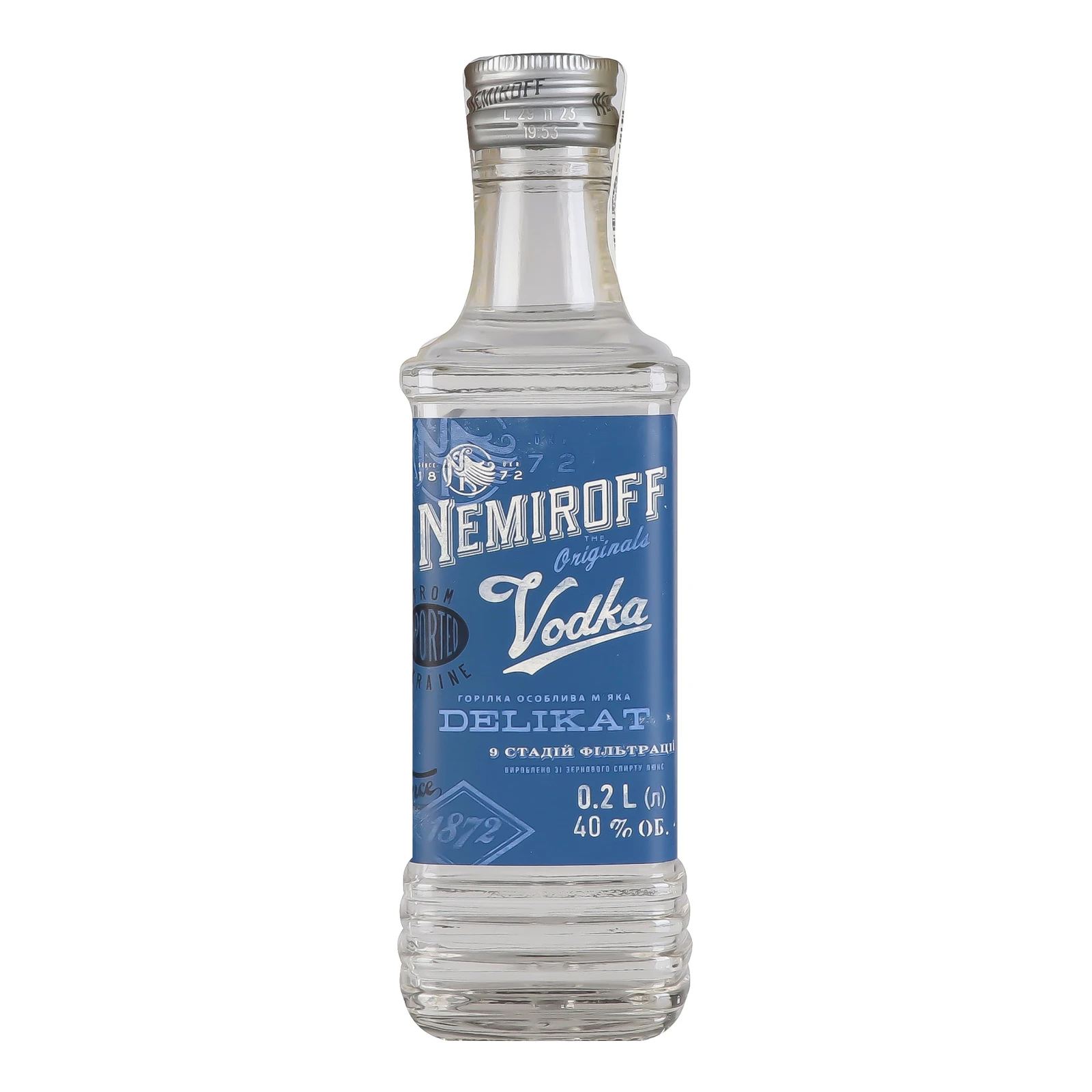 Горілка Nemiroff Delikat м'яка особлива 40% 0.2л Фото №:1