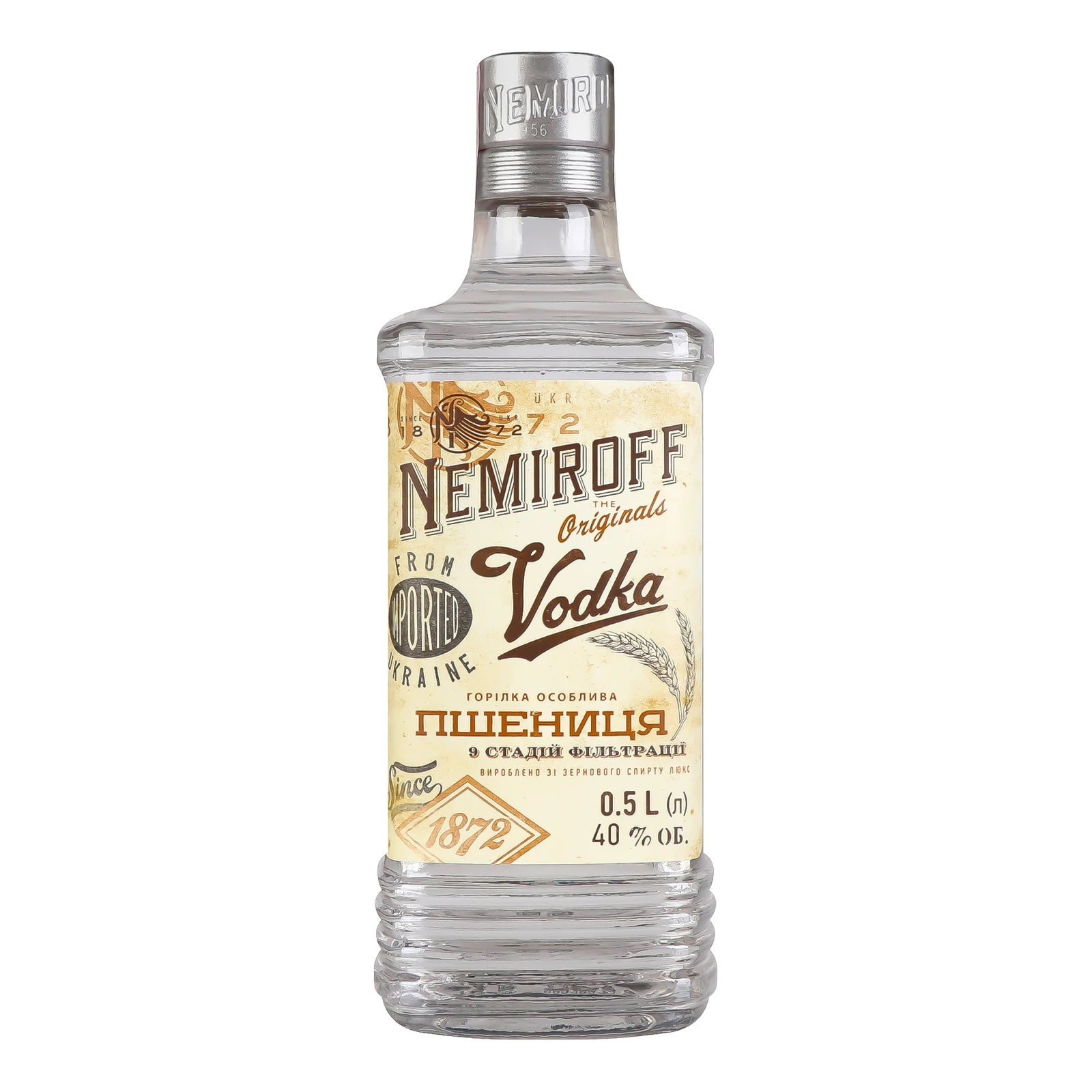 Горілка Nemiroff Originals Пшениця особлива 40% 0.5л Фото навігації №:1