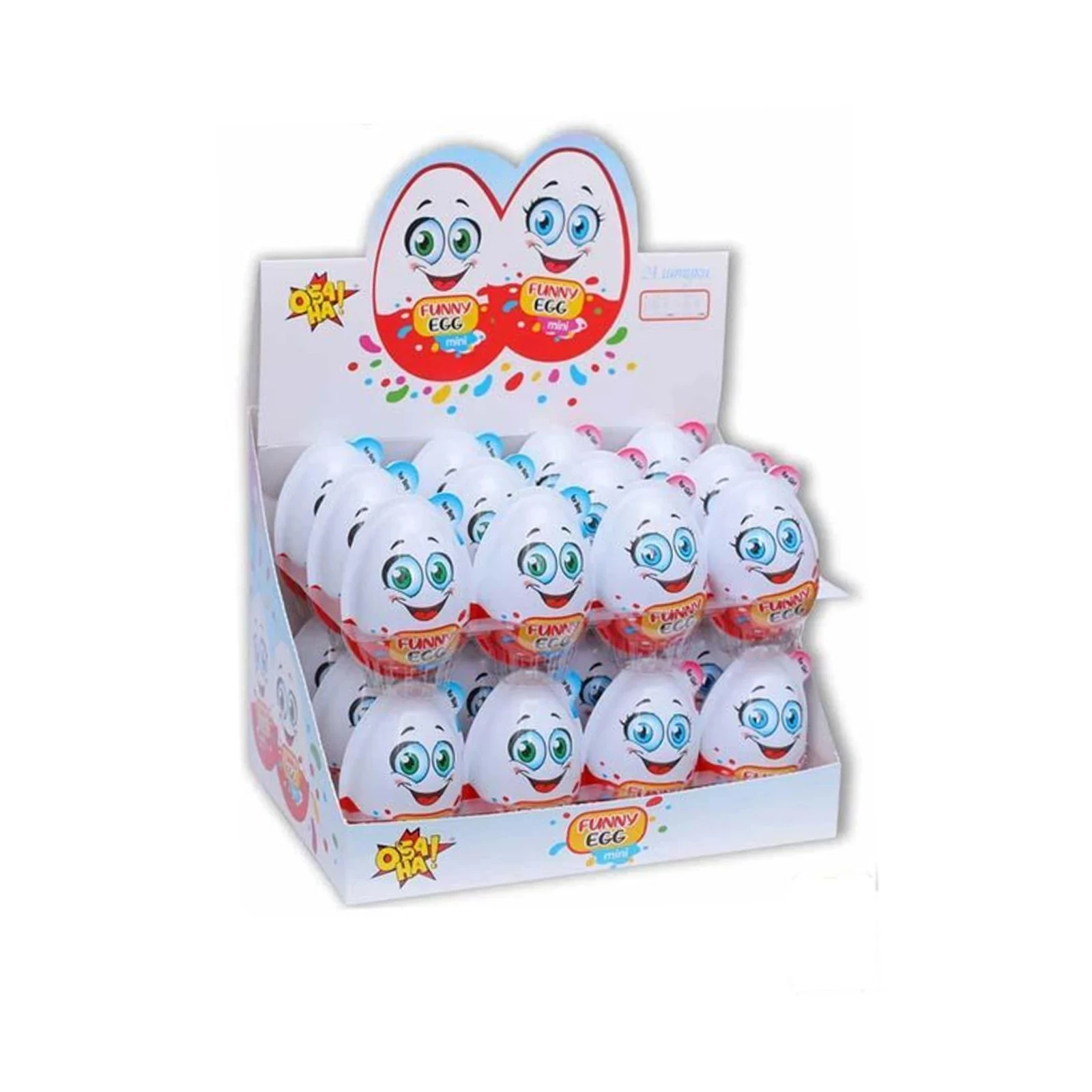 Набір ОбаНа Funny Egg mini яйце з сюрпризом 60г Фото №:1