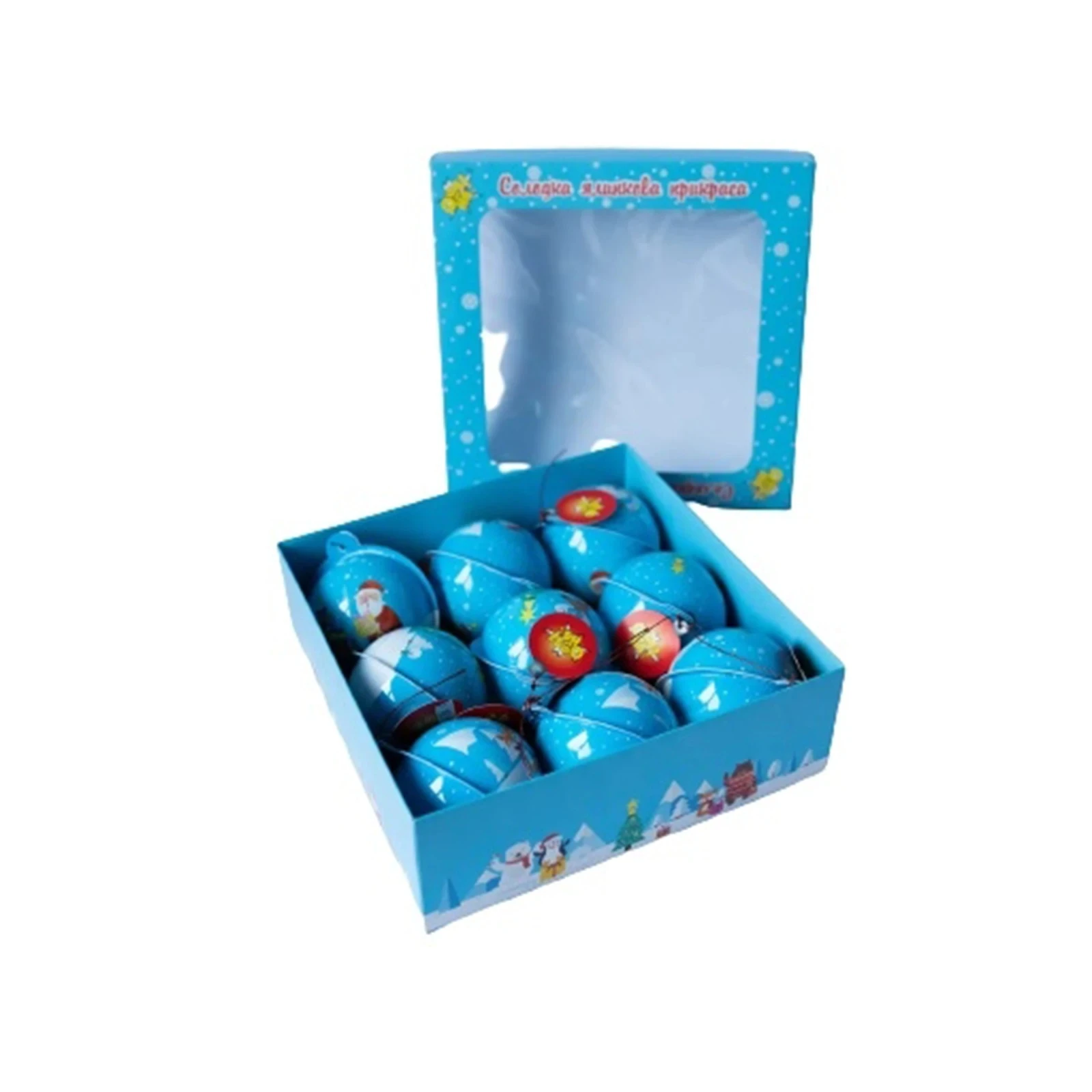 *Набір ОбаНа 90г кулька з сюрпризом Солодка ялинкова прикраса Фото №:1