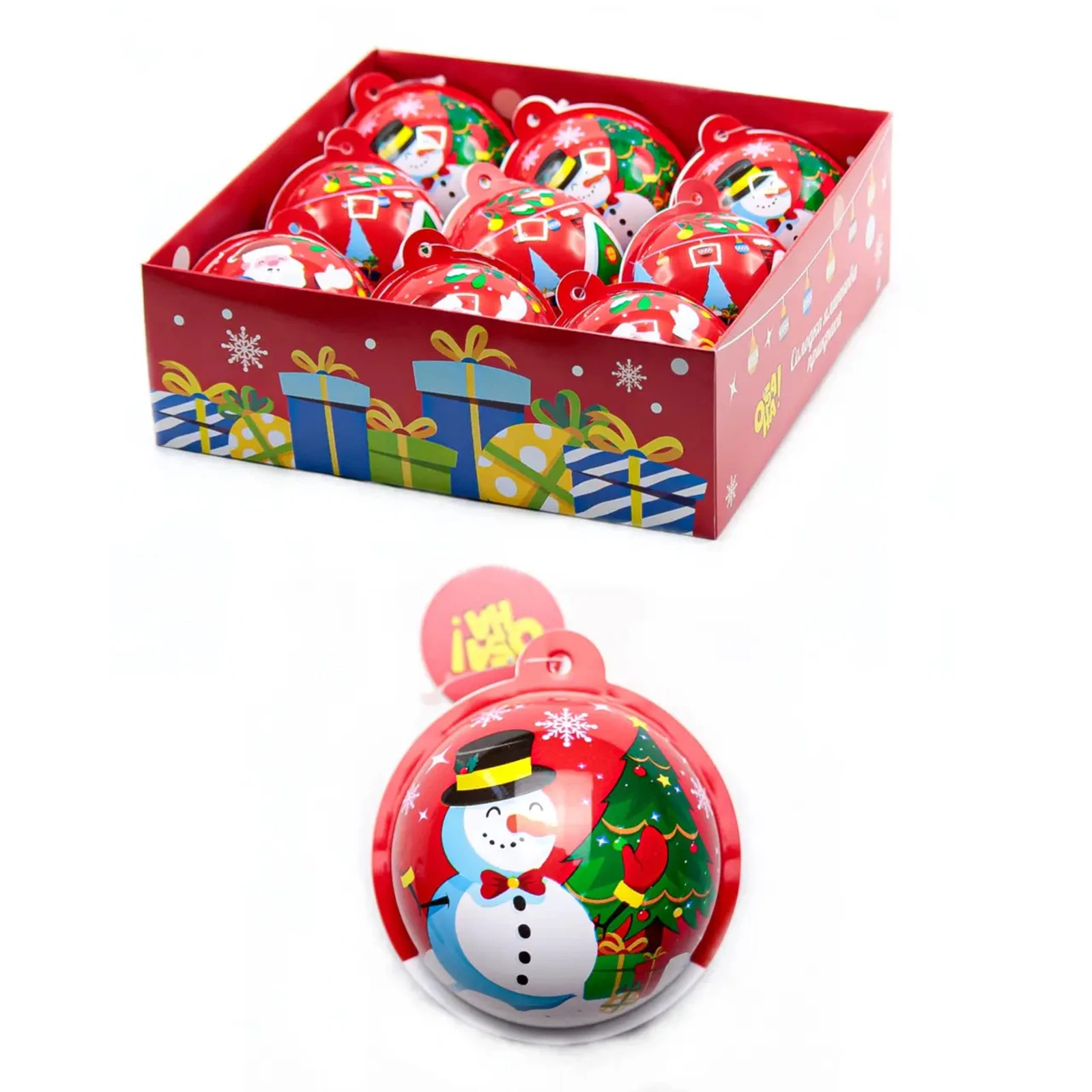 *Набір ОбаНа 90г кулька з сюрпризом Солодка ялинкова прикраса Фото №:1