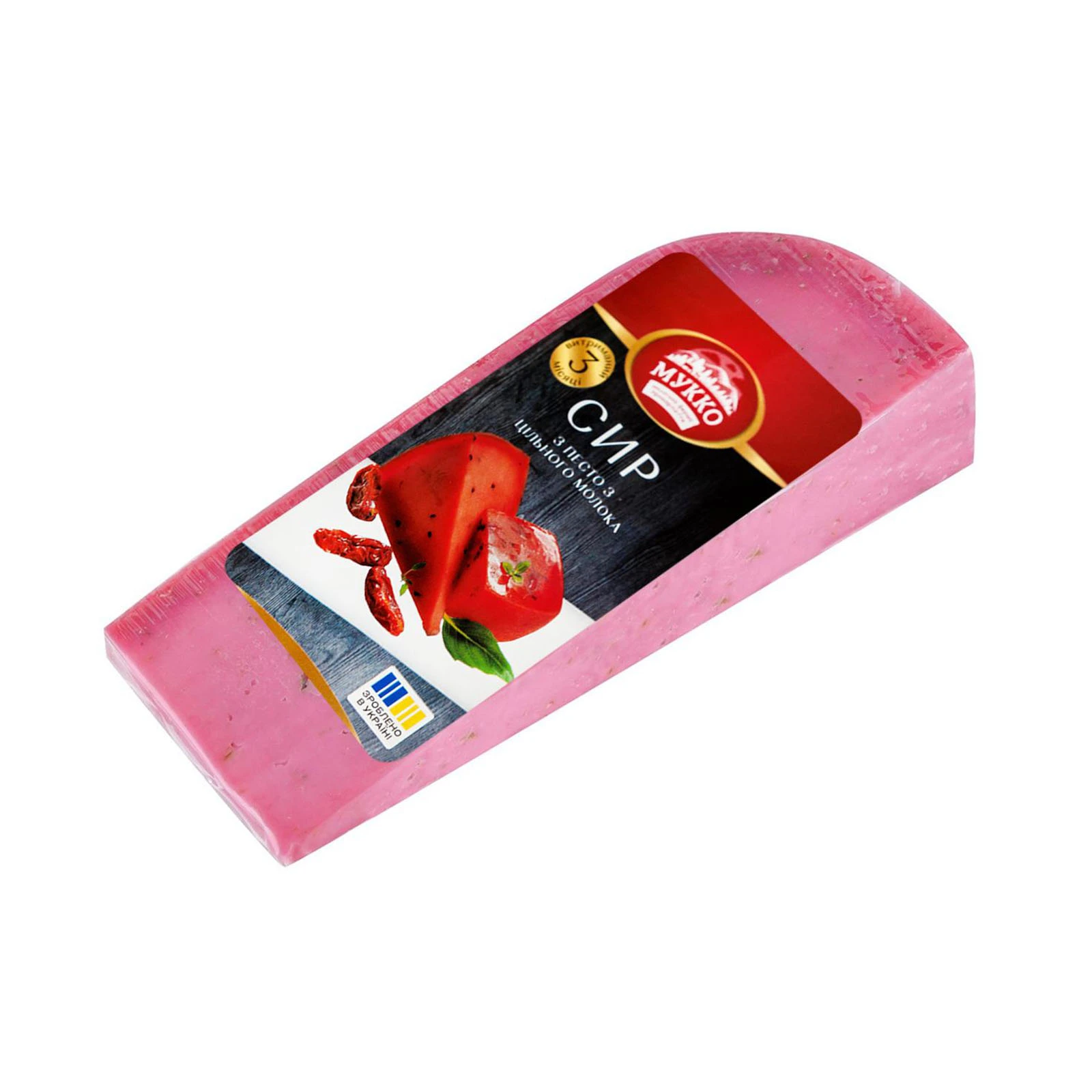 Сир Мукко з песто з цільного молока 3 місяці витримки твердий 39.4% Фото №:2