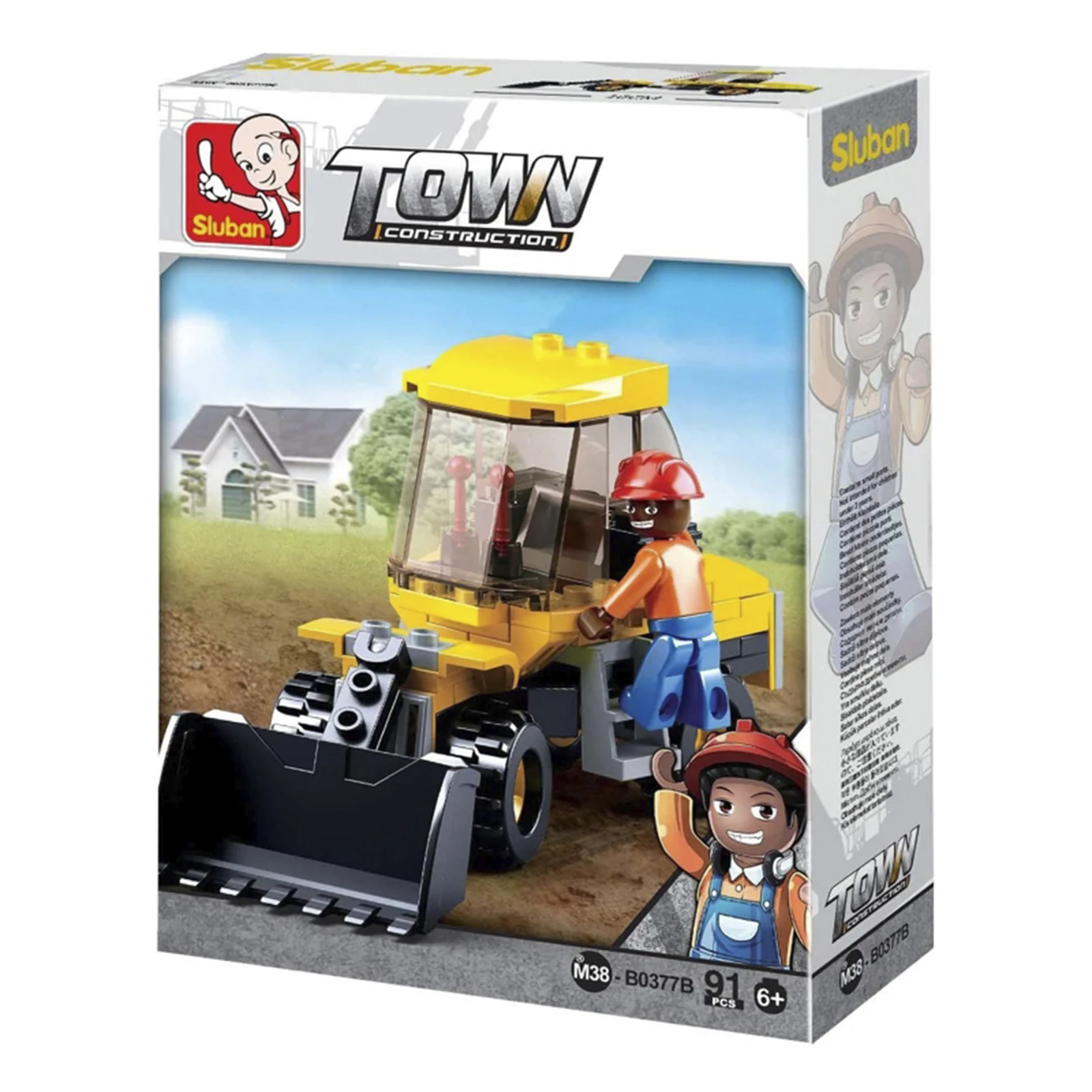 Конструктор Sluban M38-B0377 Місто будтехніка фігурка 4види 83дет. в диспл. Фото №:2