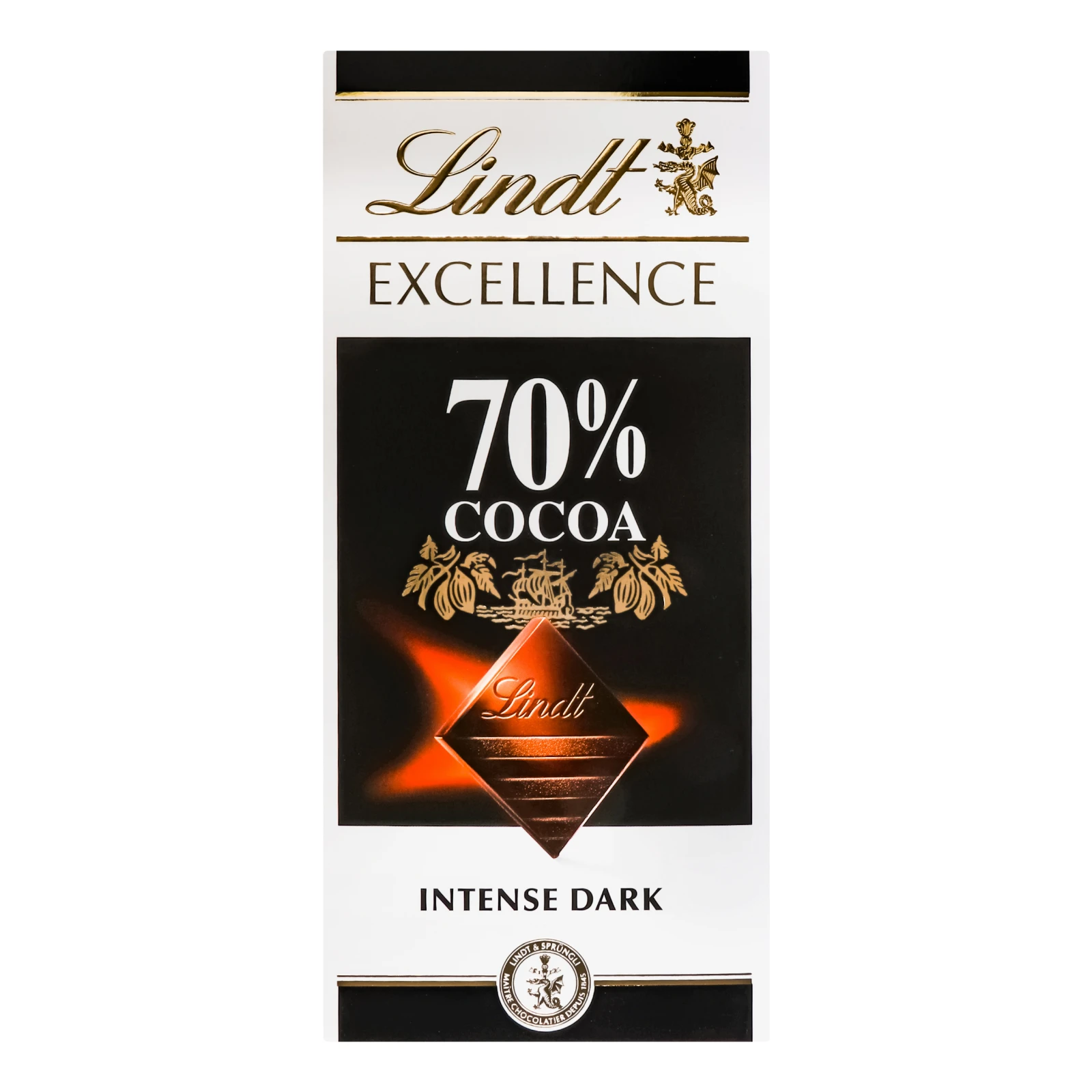 Шоколад Lindt Excellence чорний гіркий 70% 100г Фото №:1