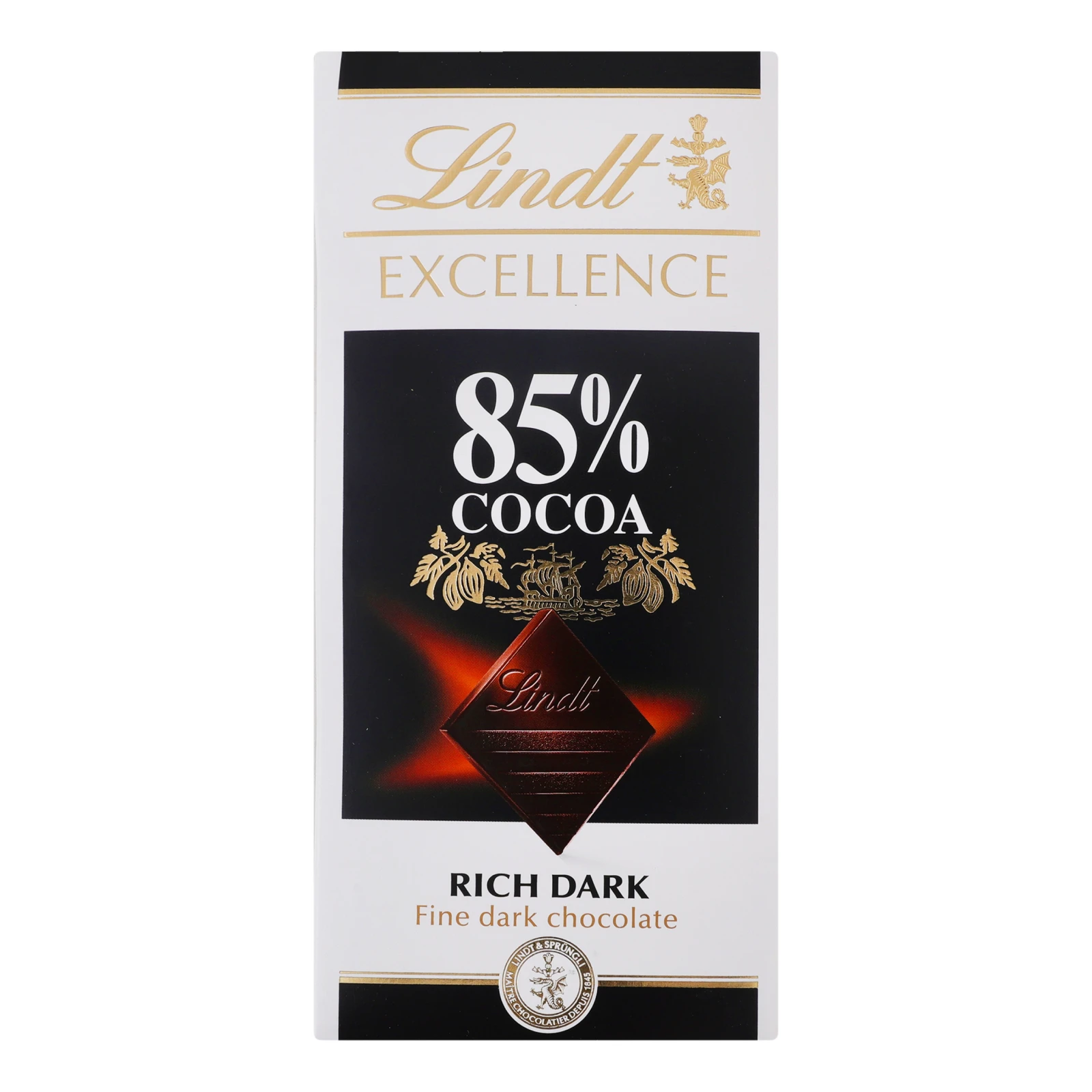 Шоколад Lindt Excellence чорний гіркий 85% 100г Фото №:1