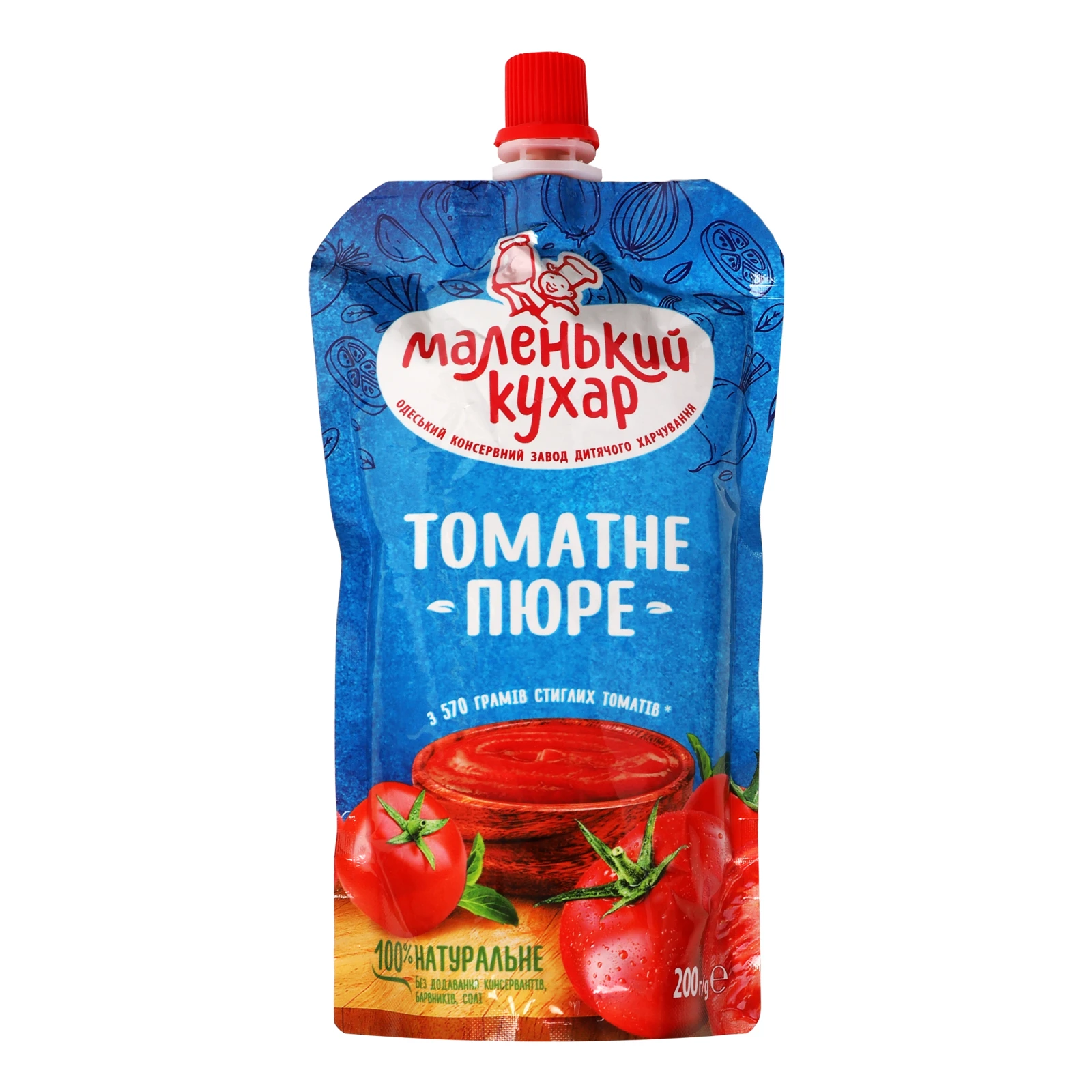 Пюре Маленький кухар томатне 200г Фото №:1