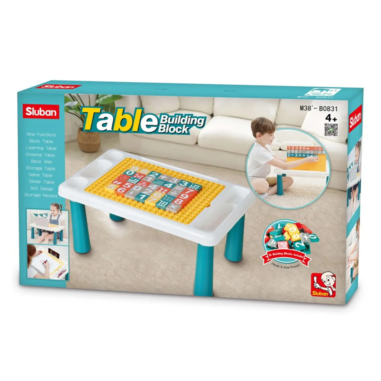 Конструктор Sluban Table Столик ігровий 35дет. M38-B0831 Фото №:1