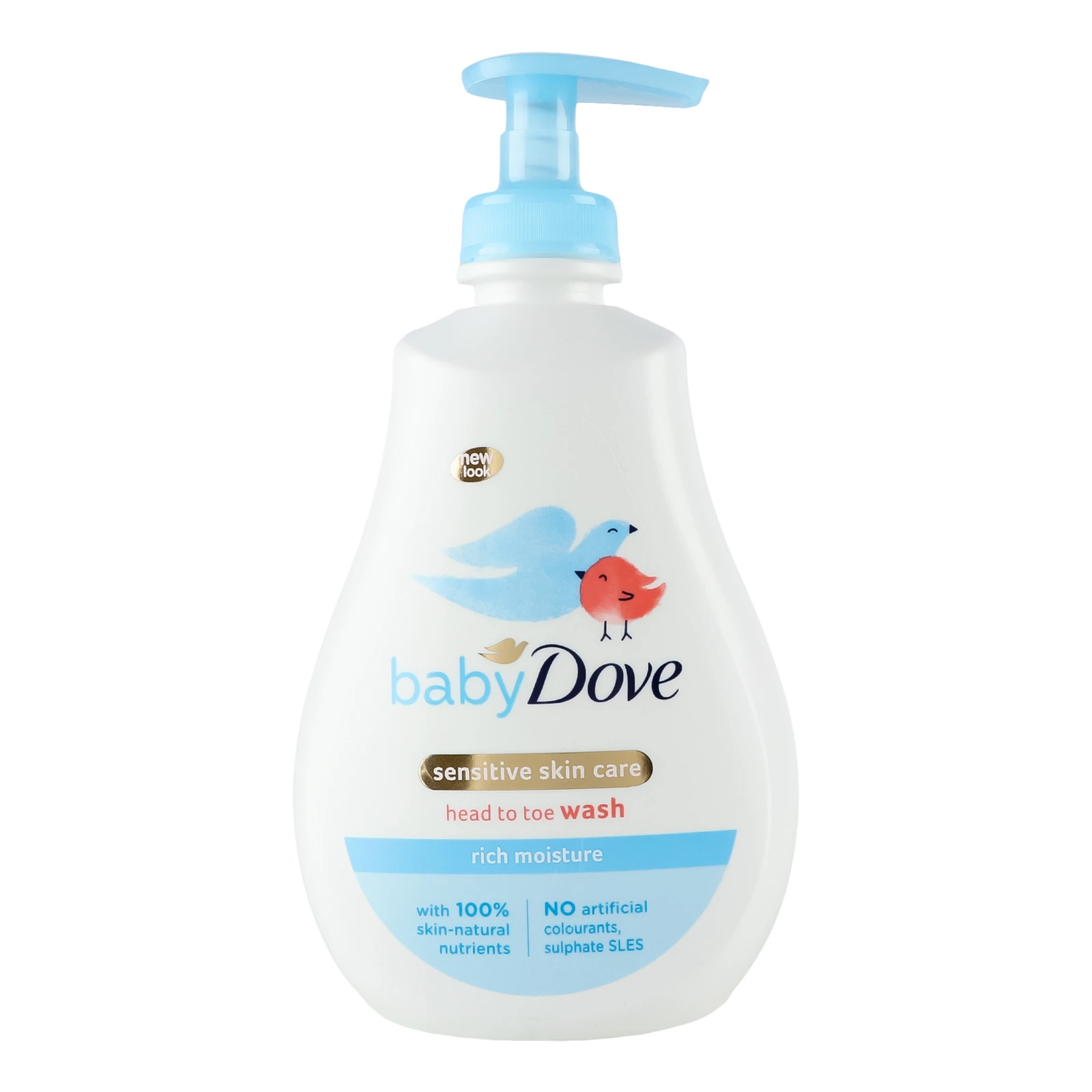 Гель для душу Dove Baby Rich moisture для дітей 400мл Фото навігації №:1