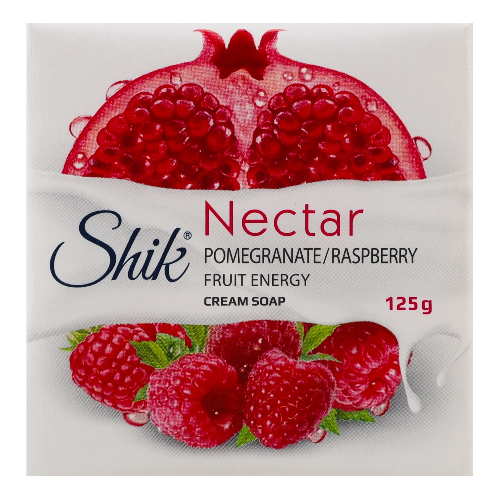 Крем-мило Shik Nectar тверде Гранат і малина 125г Фото №:1