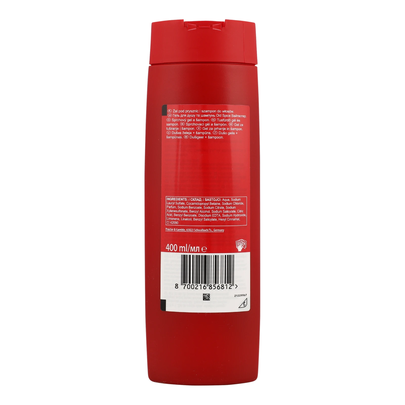 Гель для душу Old Spice Whitewater 3в1 400мл фото 2
