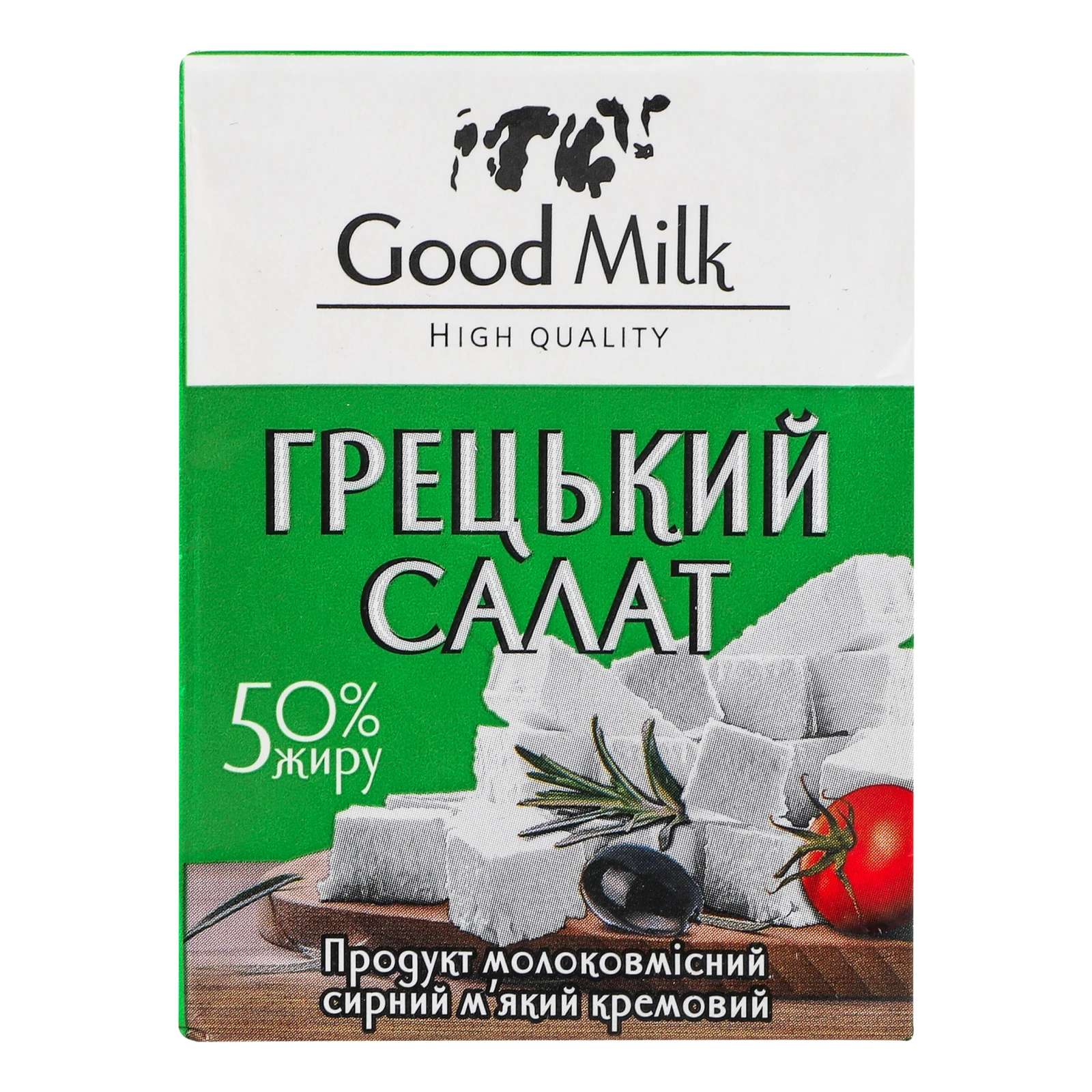 Продукт сирний Good Milk Грецький салат молоковмісний кремовий м'який 50% 200г Фото №:1