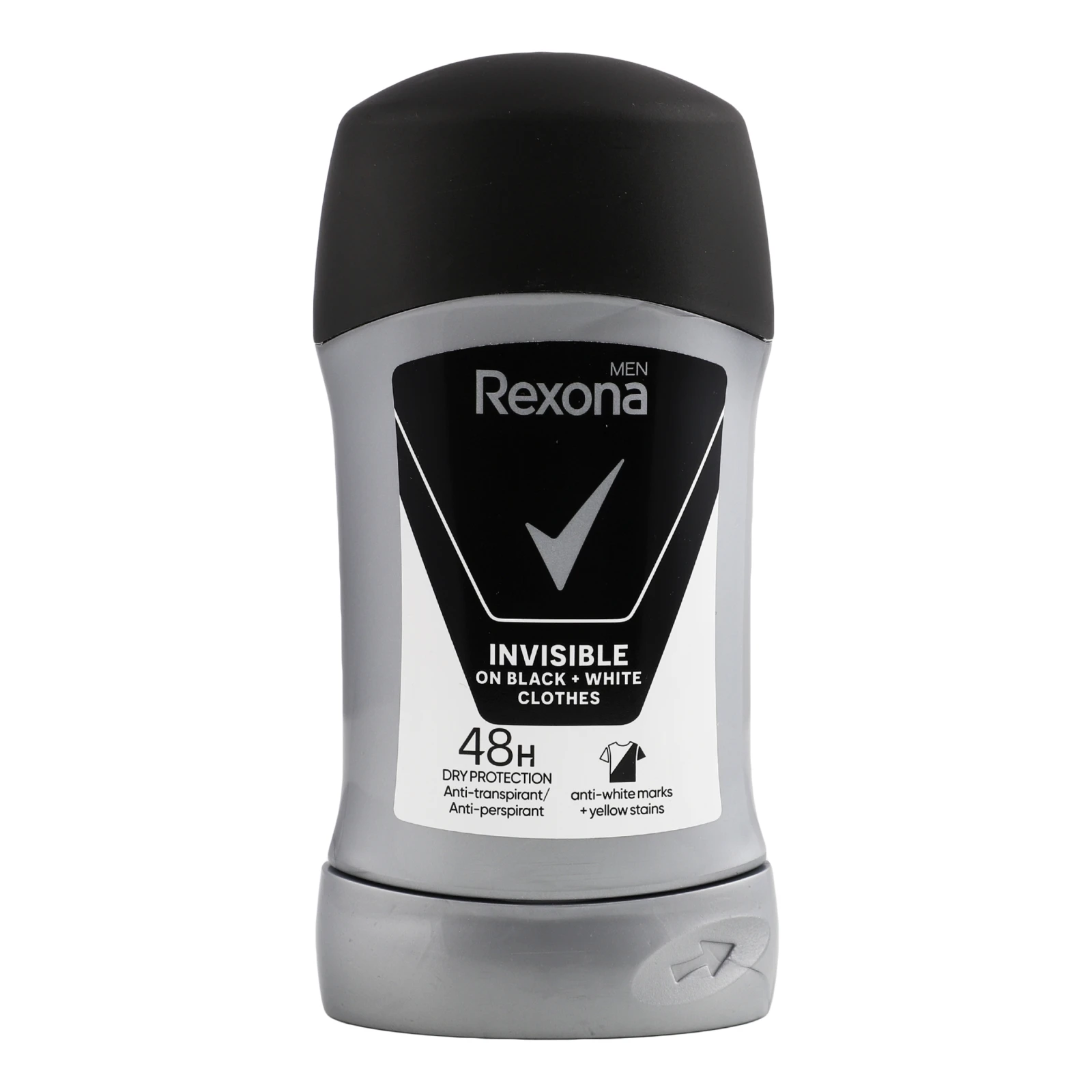Антиперспірант Rexona Men Invisible on black+white clothes олівець 50мл Фото №:1