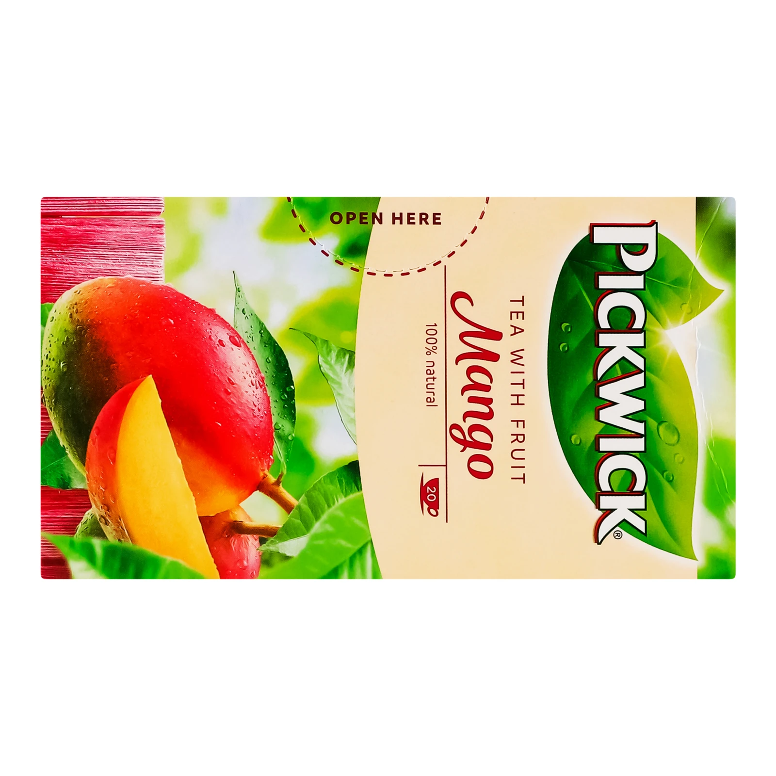 Чай Pickwick Mango чорний ароматизований зі шматочками манго 20х1.5г фото 2