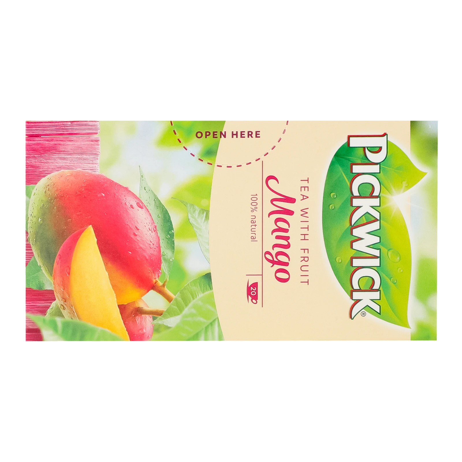 Чай Pickwick Mango чорний ароматизований зі шматочками манго 20*1.5г Фото №:2