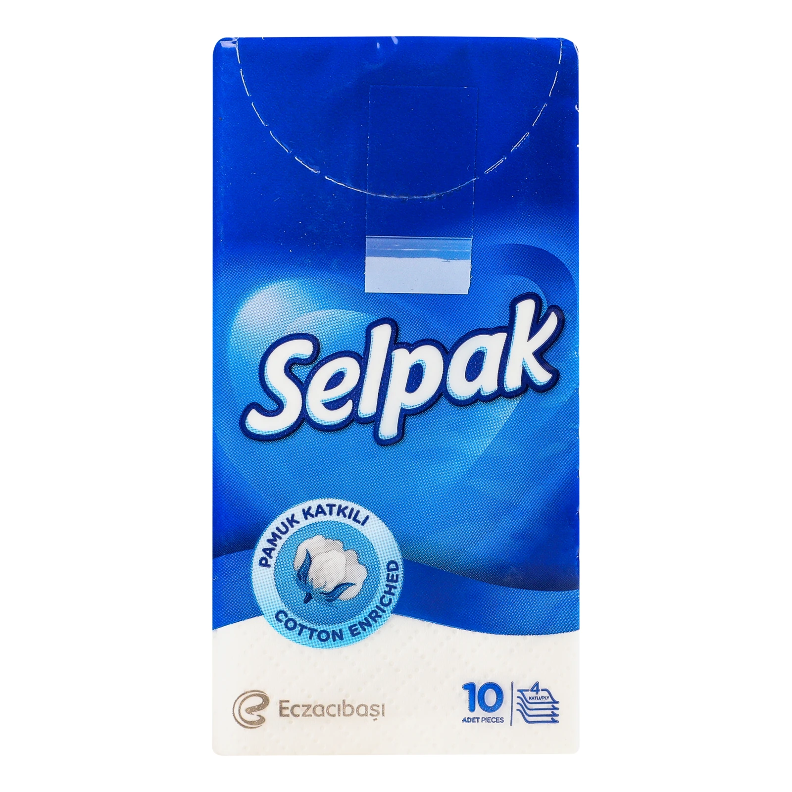 Хустинки паперові Selpak кишенькові гігієнічні 10шт Фото №:2