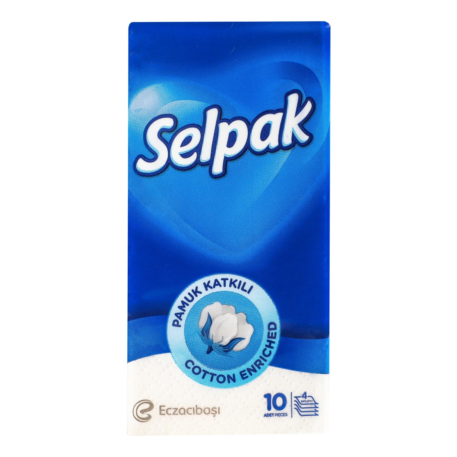Хустинки паперові Selpak кишенькові гігієнічні 10шт Фото №:1