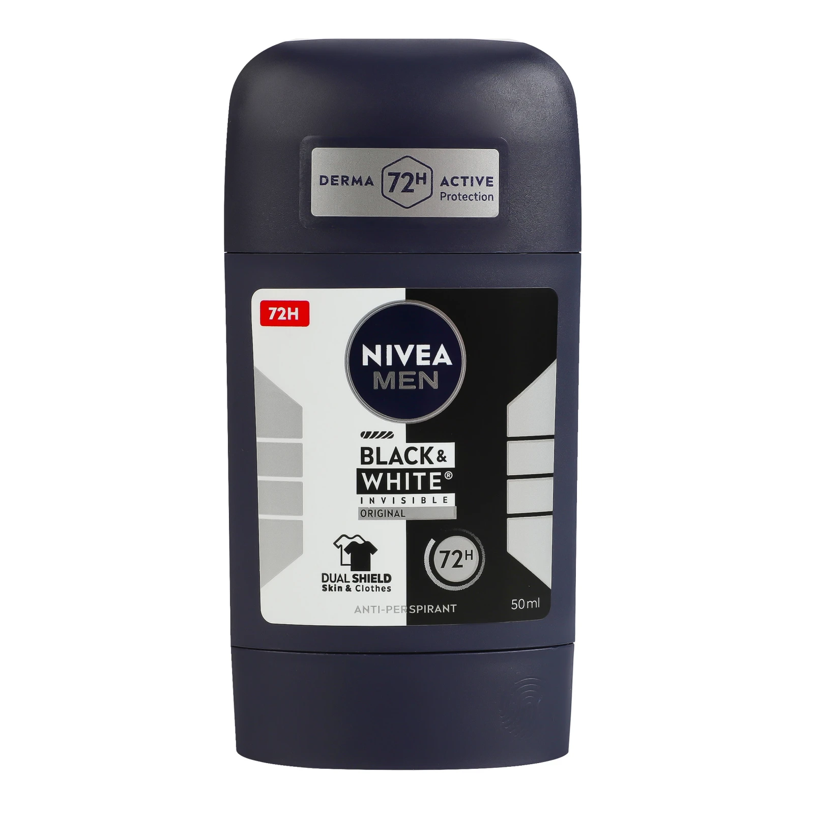 Антиперспірант Nivea Men Чорне та біле Невидимий класичний 50мл