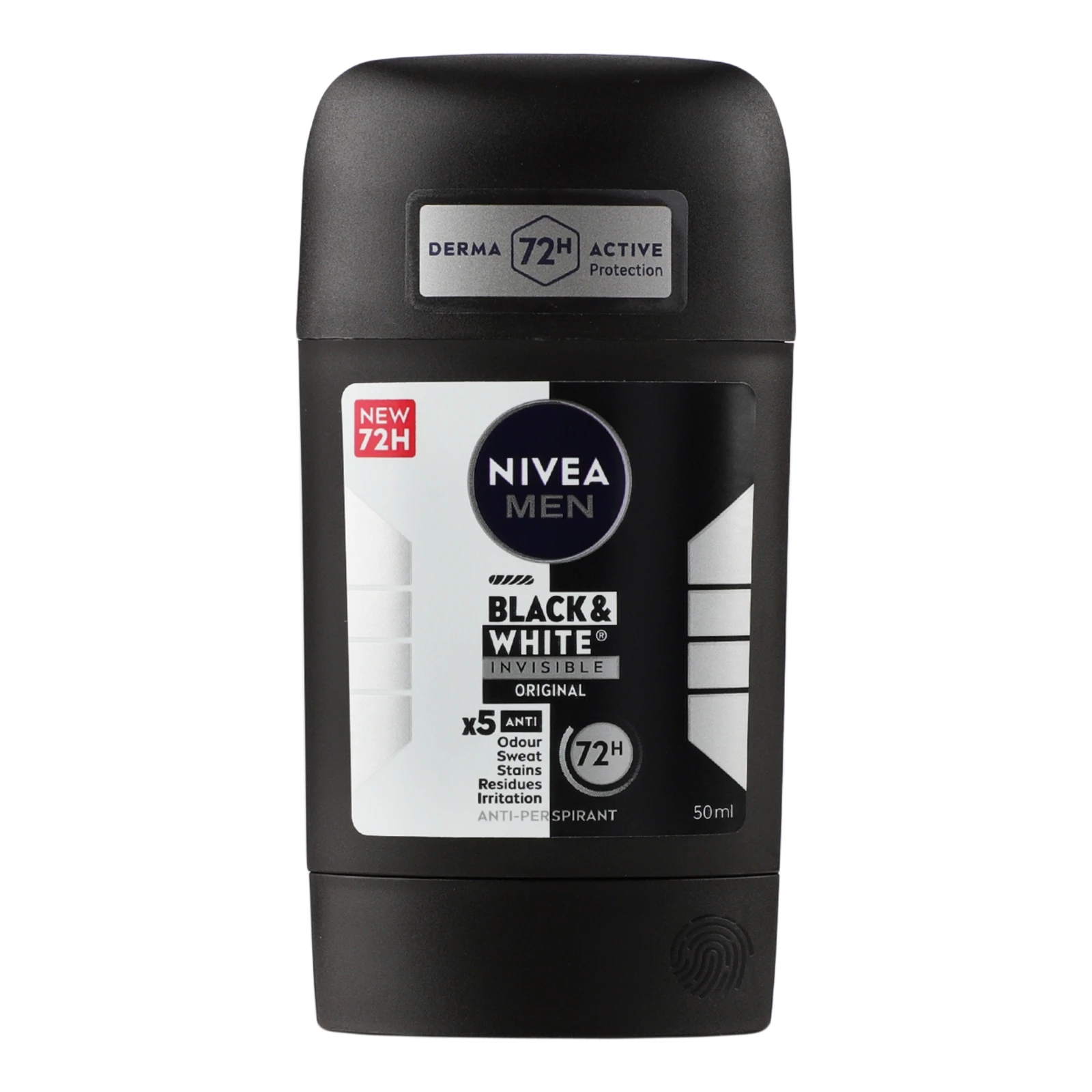 Антиперспірант Nivea Men Чорне та біле невидимий Класичний 50мл Фото №:1