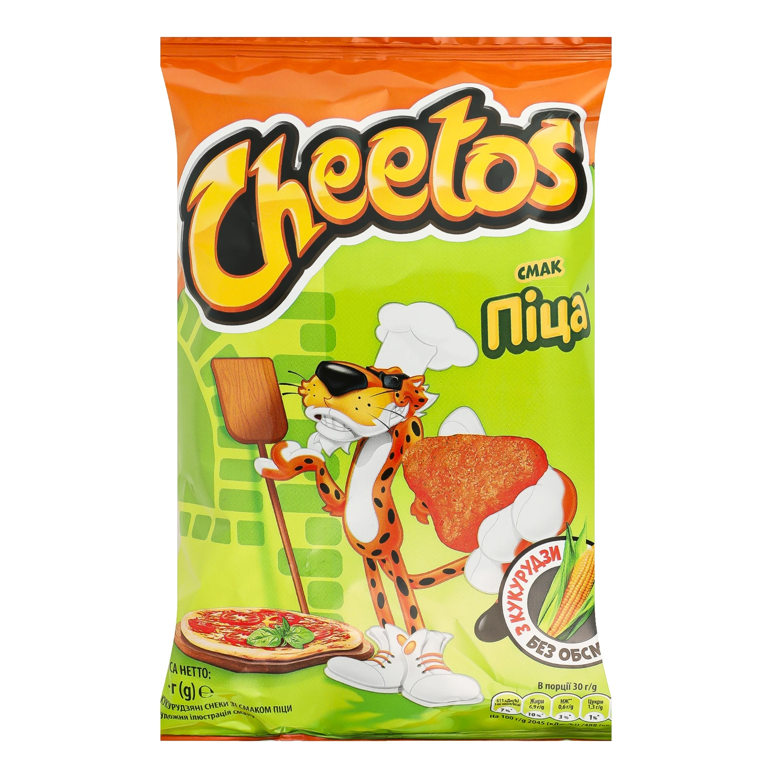 Снеки Cheetos кукурудзяні зі смаком піци 50г Фото №:1