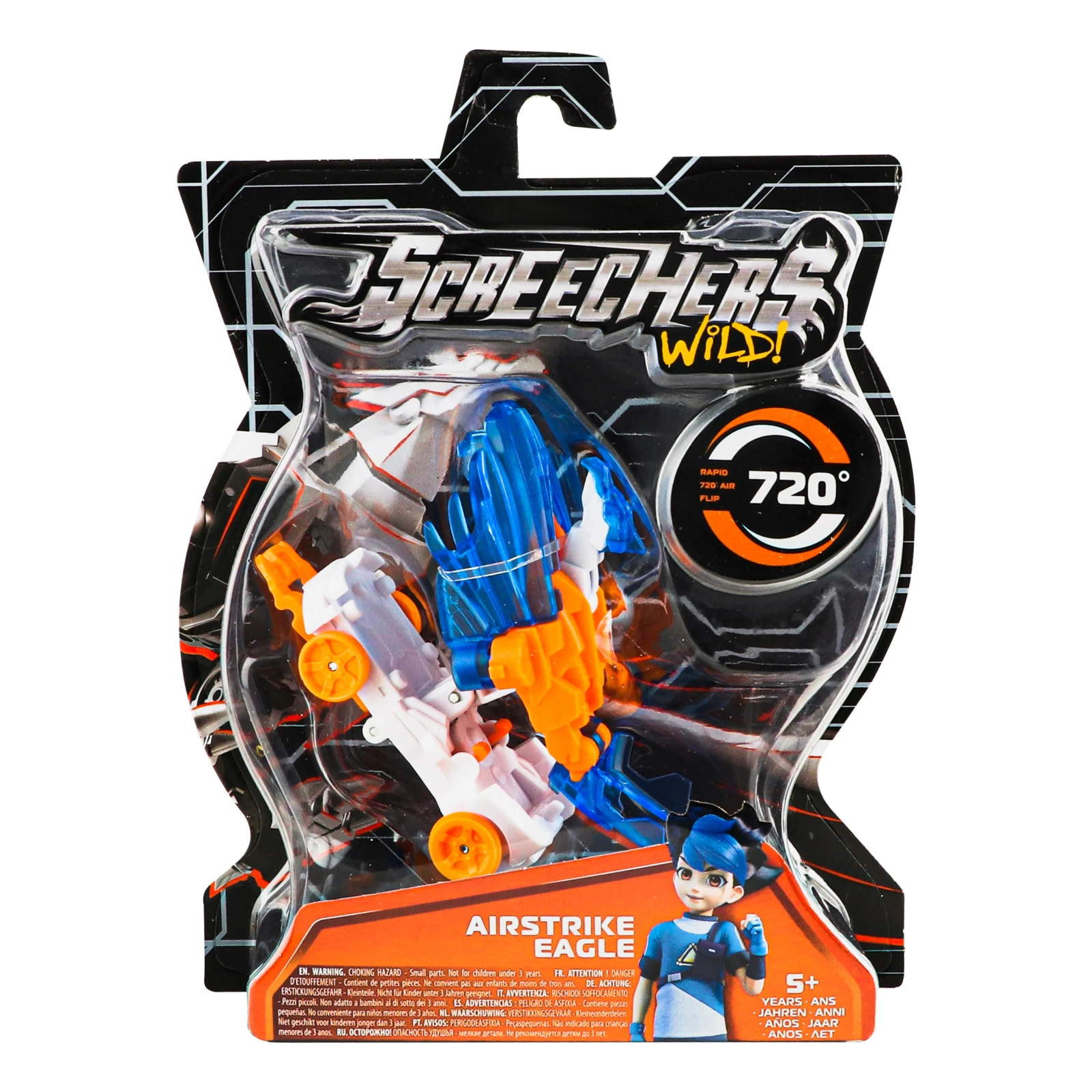 Машинка-трансформер Screechers Wild Airstrike Eagle S4 L0 №EU685001 для дітей від 5-ти років 1шт Фото №:1