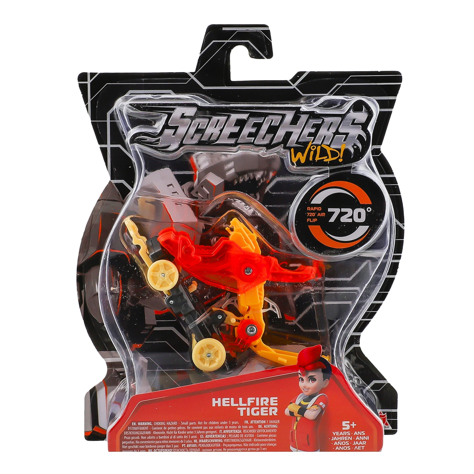 Машинка-трансформер Screechers Wild Hellfire Tiger S4 L0 №EU685002 для дітей від 5-ти років 1шт Фото №:1