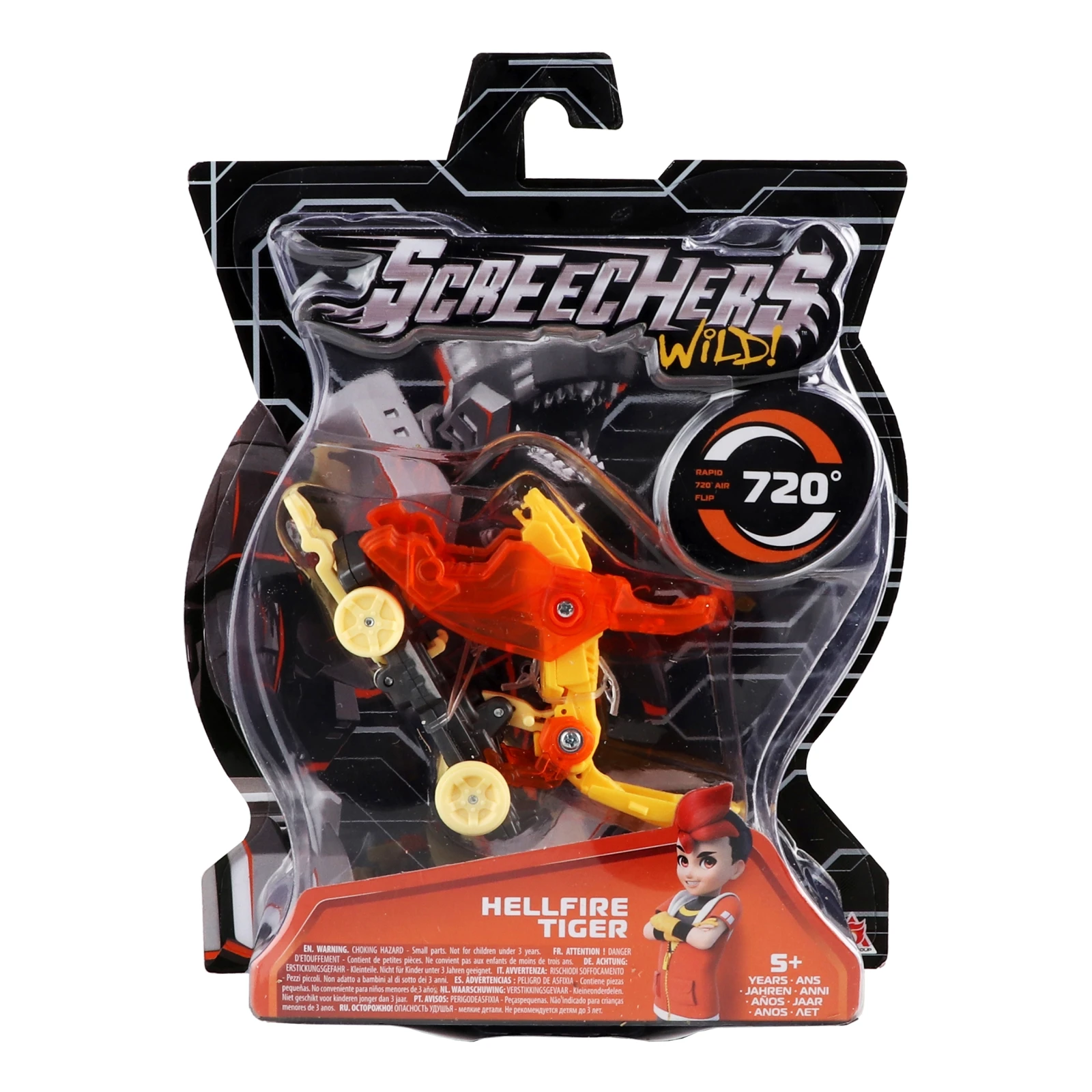 Машинка-трансформер Screechers Wild Hellfire Tiger S4 L0 №EU685002 для дітей від 5-ти років 1шт Фото №:1