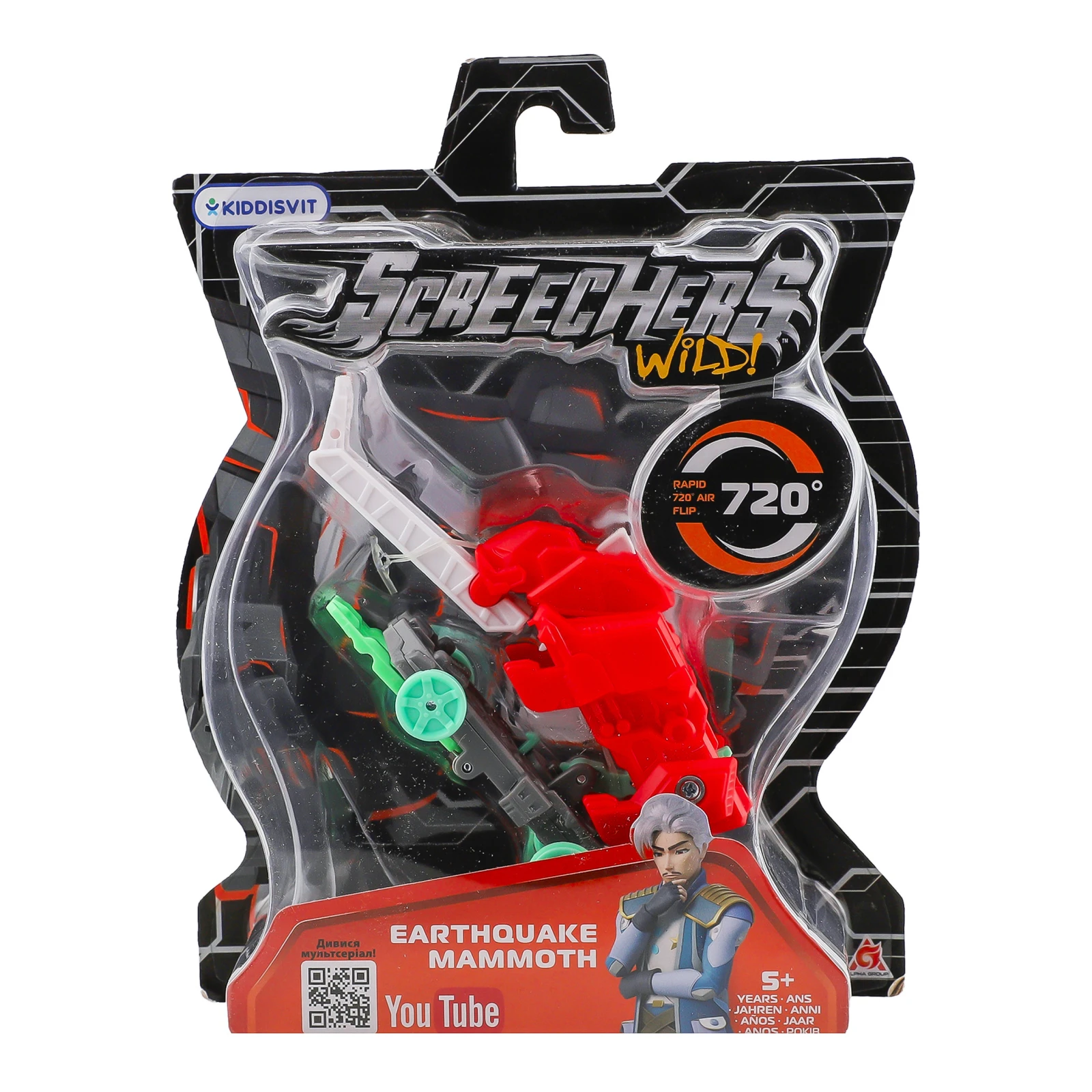 Машинка-трансформер Screechers Wild Earthquake Mammoth S4 L0 №EU685006 для дітей від 5-ти років 1шт Фото №:1