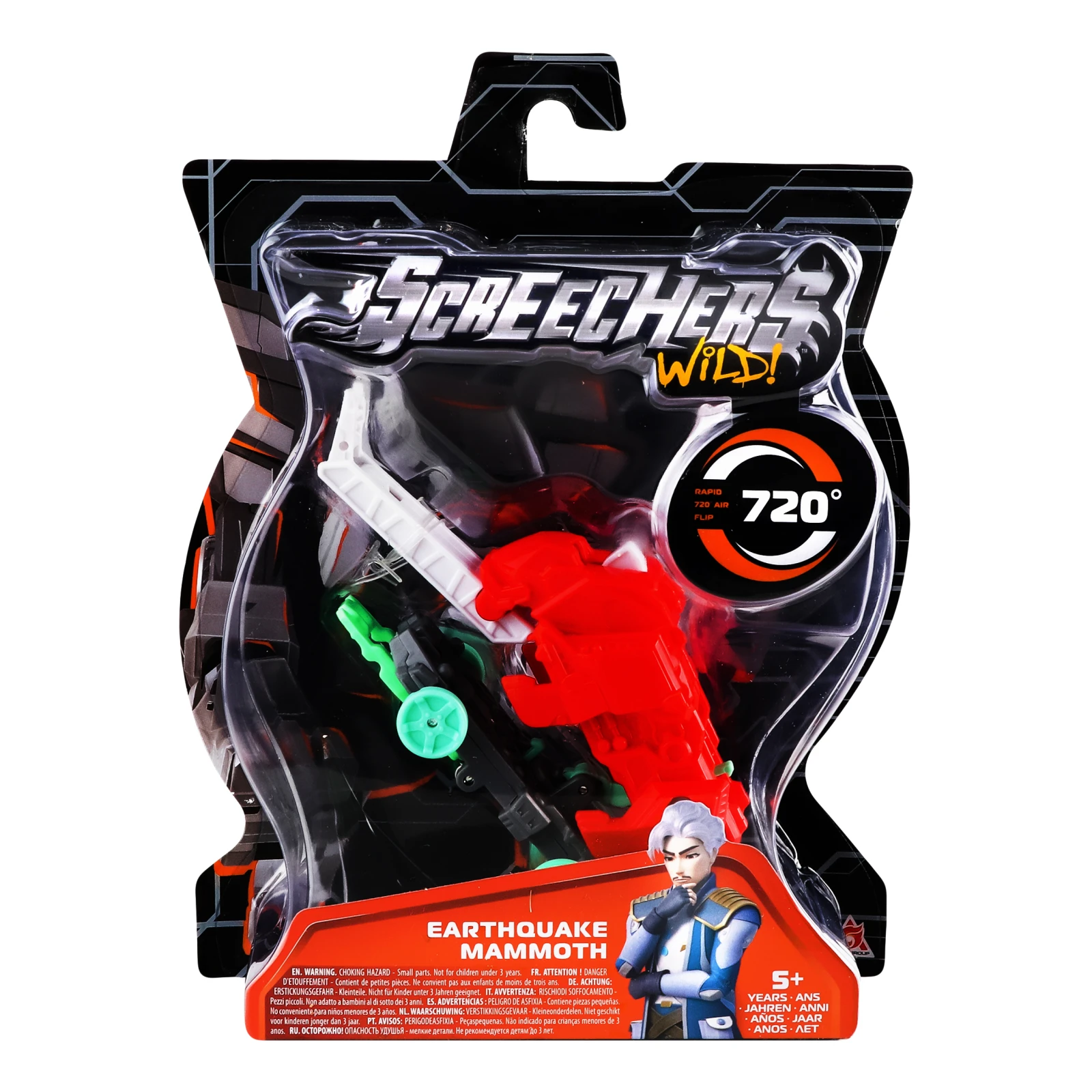 Машинка-трансформер Screechers Wild Earthquake Mammoth S4 L0 №EU685006 для дітей від 5-ти років 1шт Фото навігації №:1
