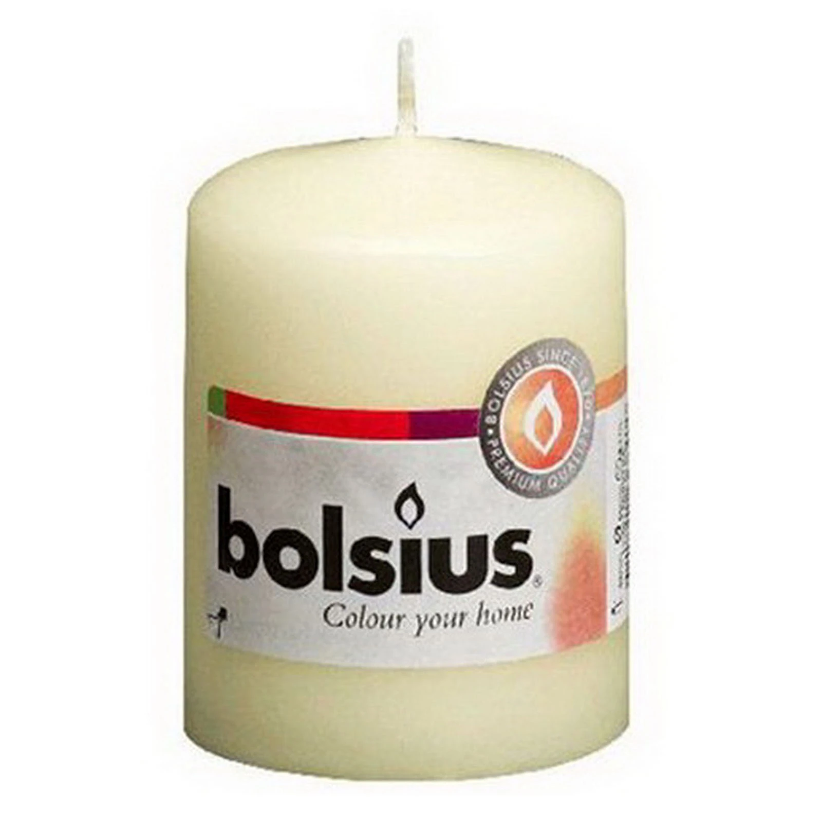 Свічка Bolsius стовпчик 80/50 кремова 200105 Фото №:1