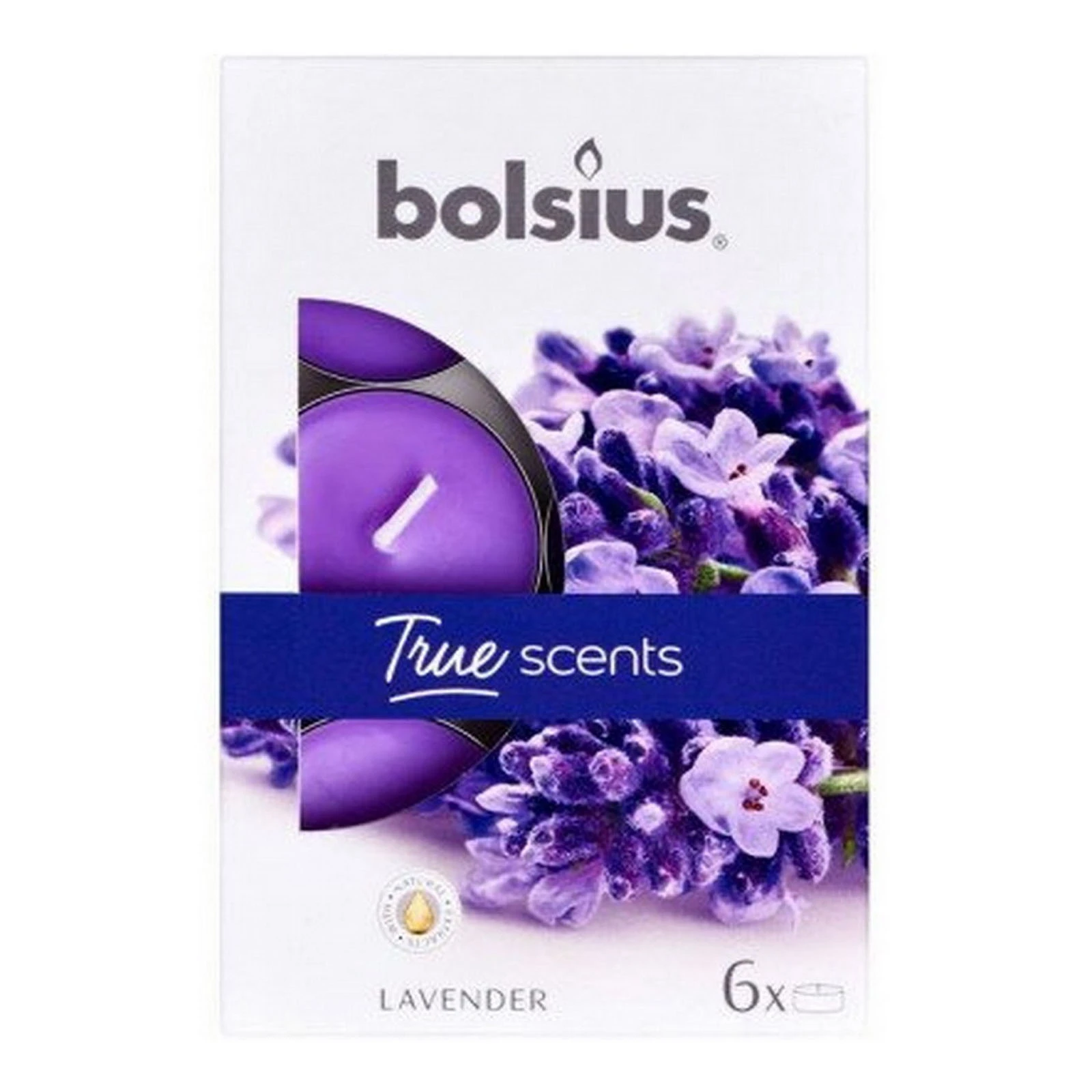 Свiчки ароматичнi 4 години Французька лаванда 6шт 941577 Фото №:1