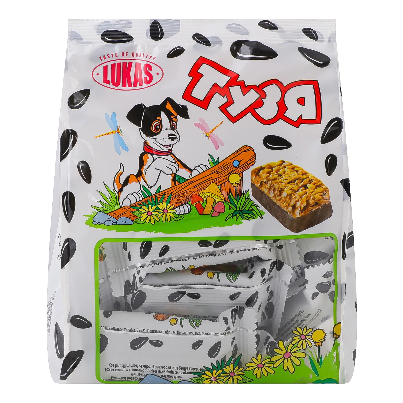Цукерки Lukas Тузя глазуровані кондитерською глазур'ю з молочно-грильяжним корпусом 200г Фото №:1