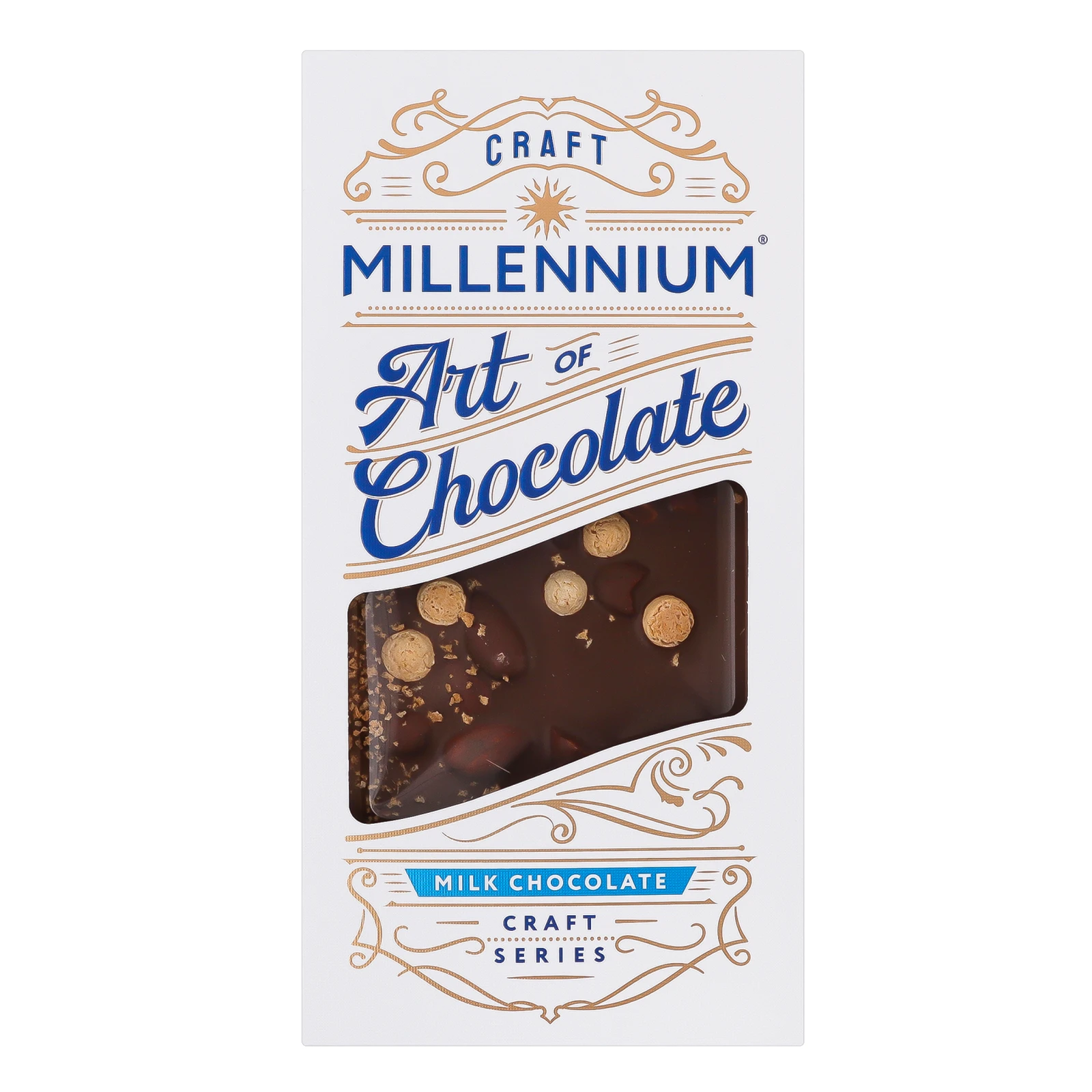 Шоколад Millennium Craft Series молочний з мигдалем та печивом Амаретті 100г Фото №:1