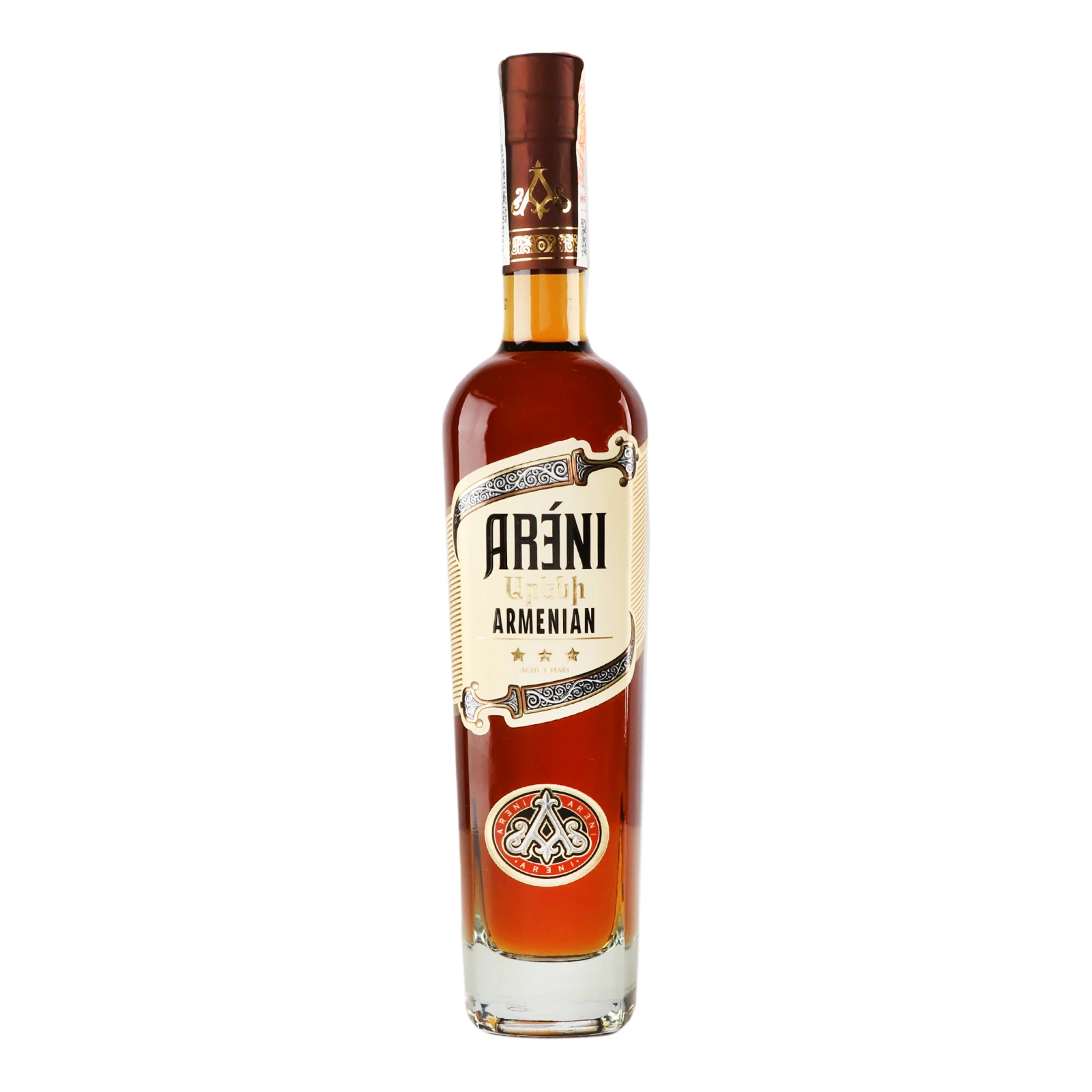 Бренді Areni Armenian 3 зірки 40% 0.5л Фото навігації №:1
