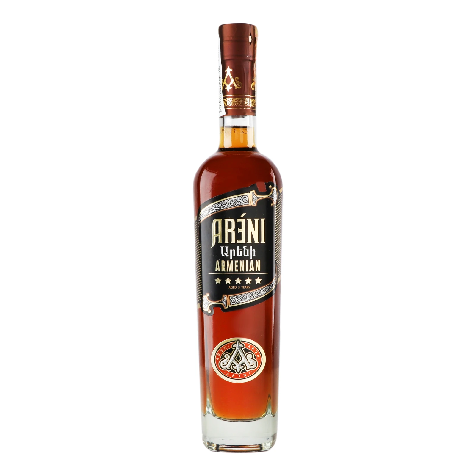 Бренді Areni Armenian 5 зірок 40% 0.5л Фото навігації №:1