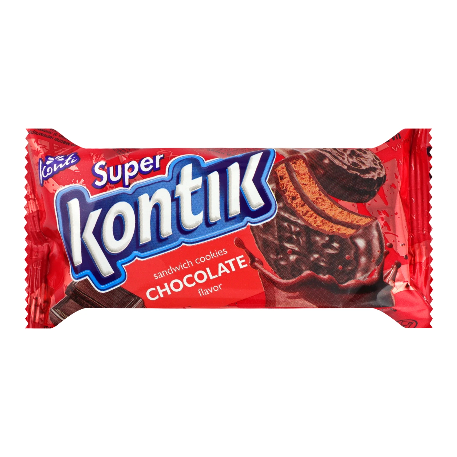 Печиво-сендвіч Super Kontik шоколадний смак 90г Фото №:1