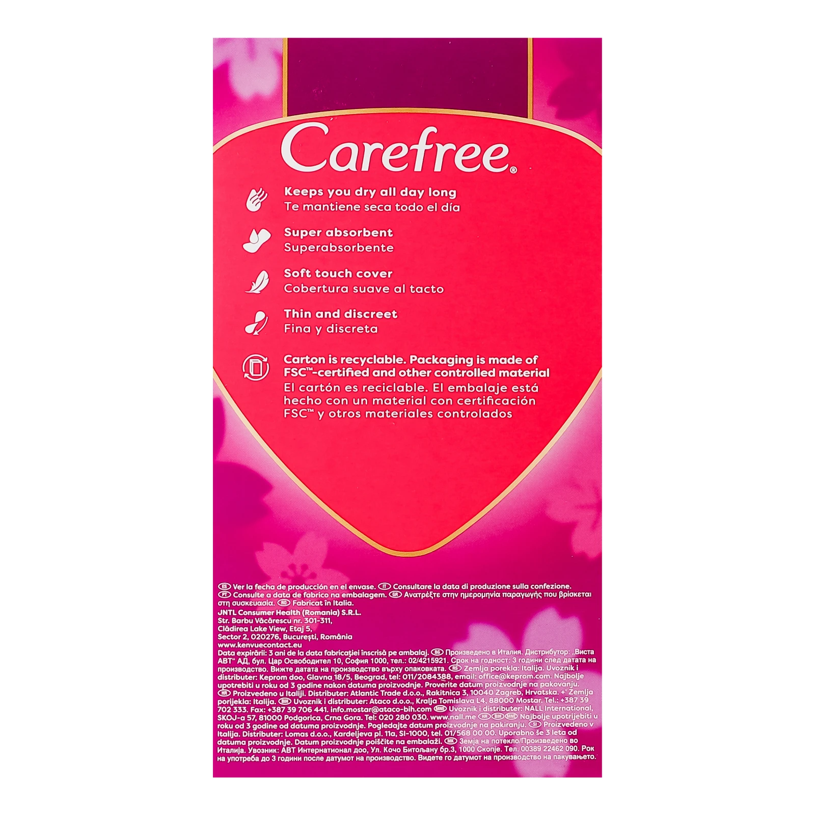 Прокладки Carefree гігієнічні щоденні Plus large Fresh жіночі 36шт фото 2