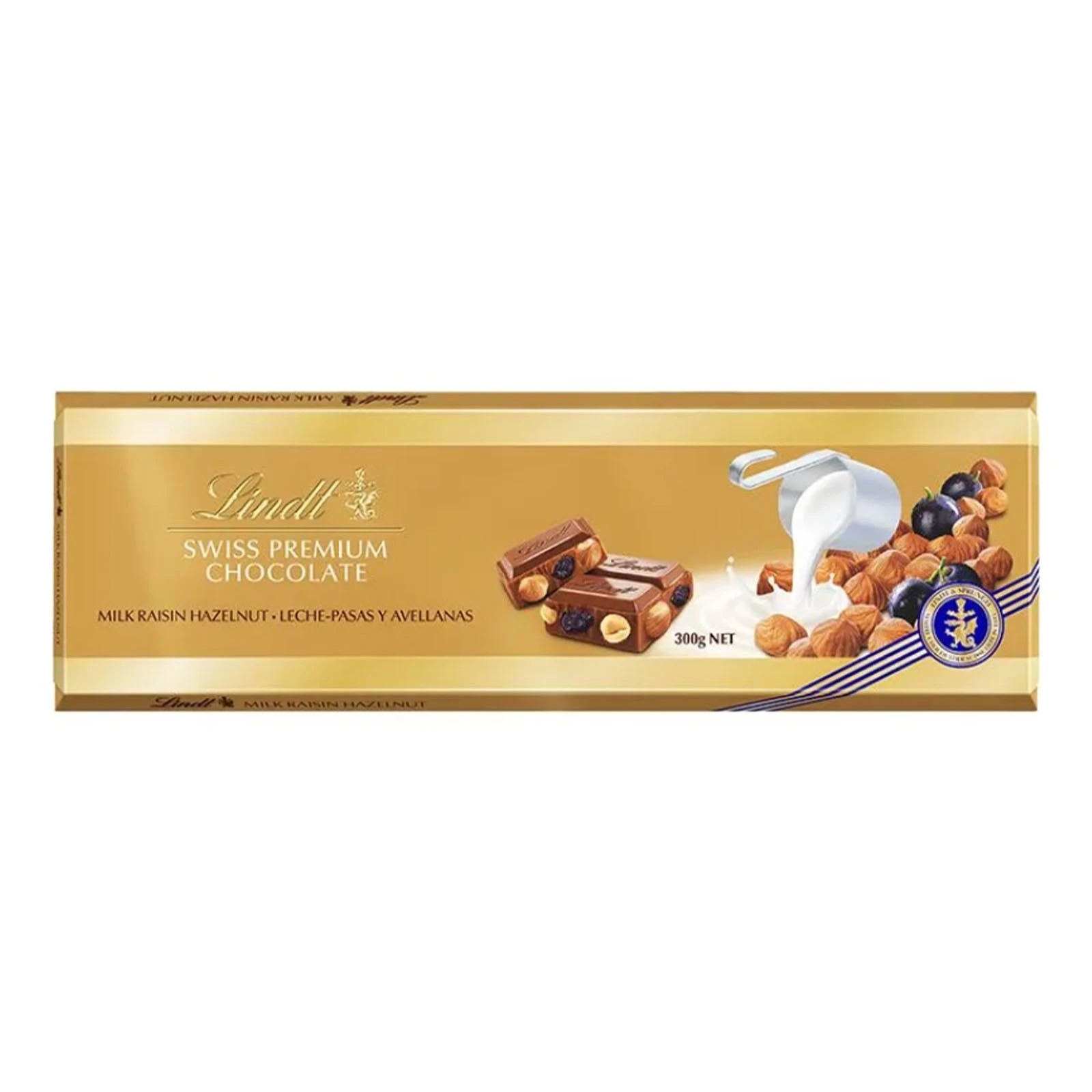 Шоколад Lindt 300г Голд молочний з мигдалем Фото №:1