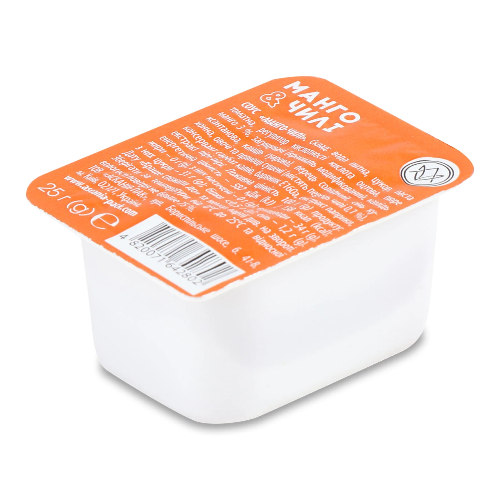 Соус Асканія-Пак Манго-чилі 25г Фото №:1