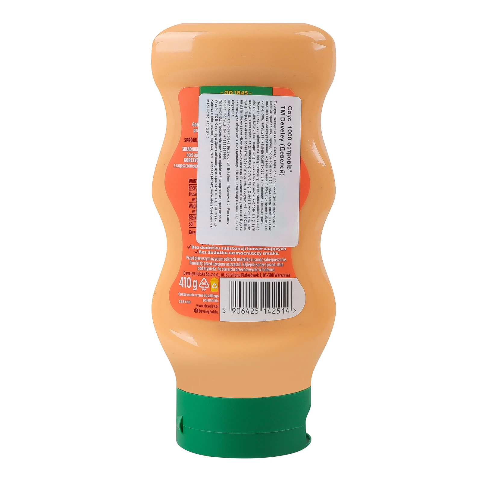 Соус Develey 1000 островів 410г Фото №:2