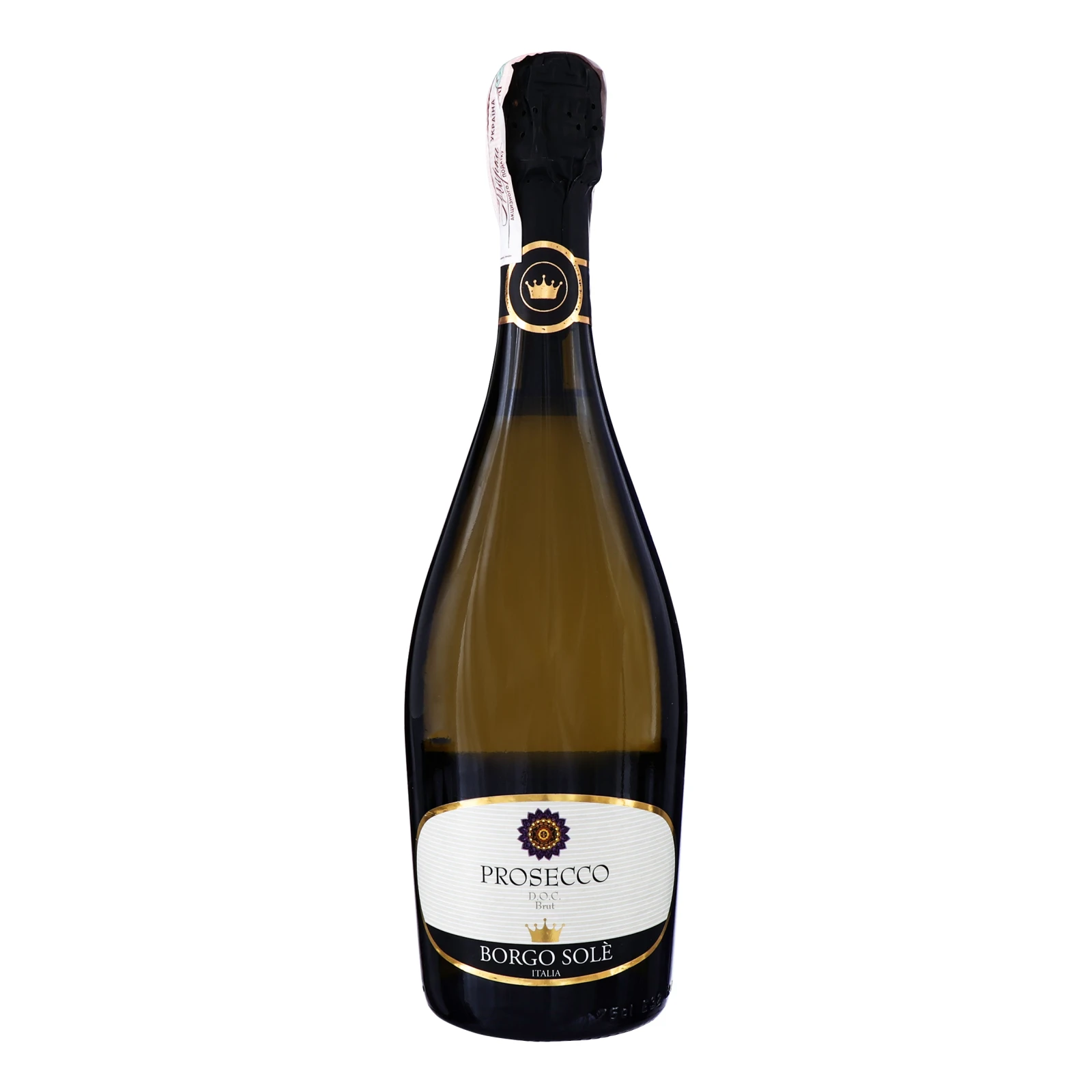 Вино ігристе Borgo Sole Prosecco DOC Brut біле сухе 11% 0.75л Фото №:1