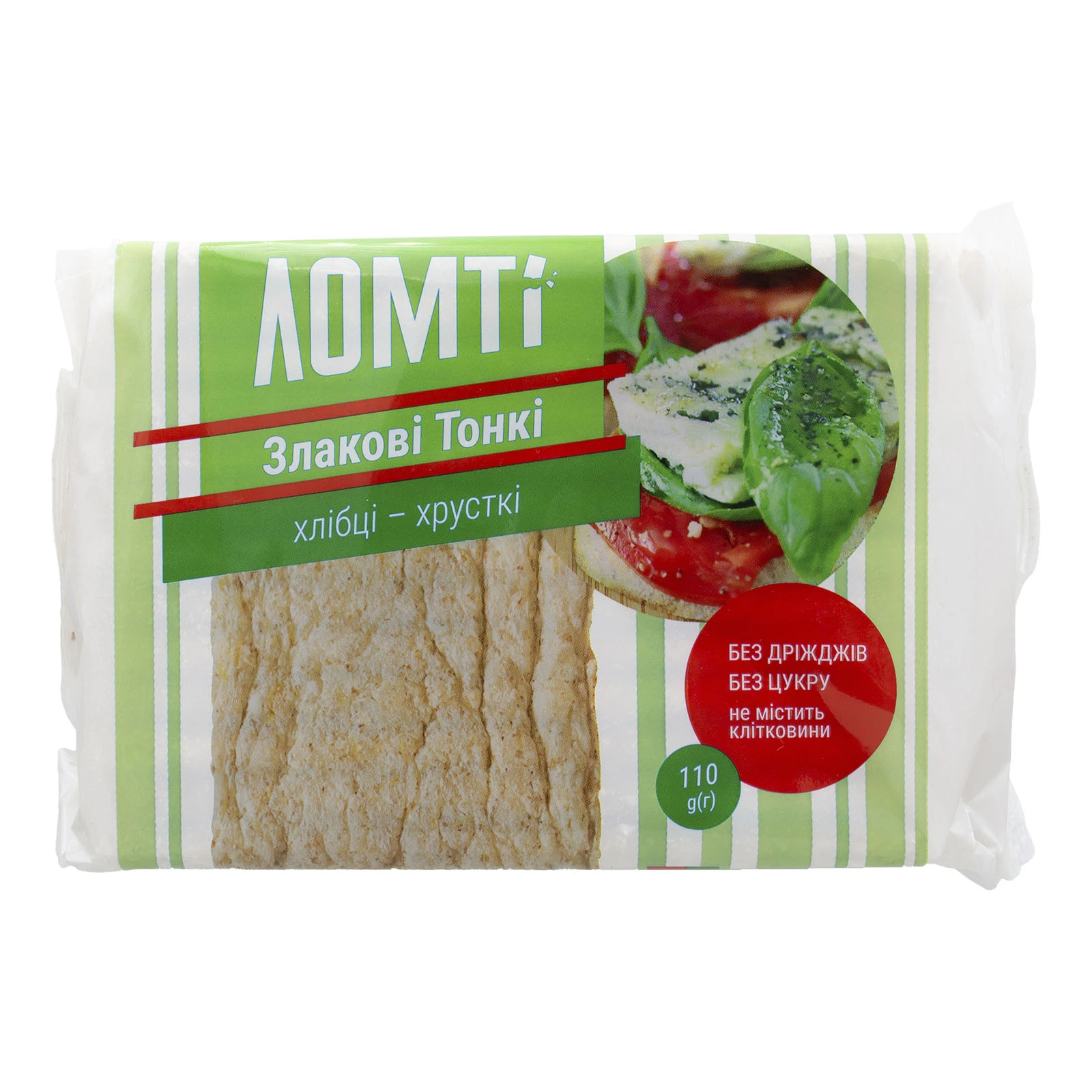 Хлібці Ломті злакові тонкі 110г Фото №:1