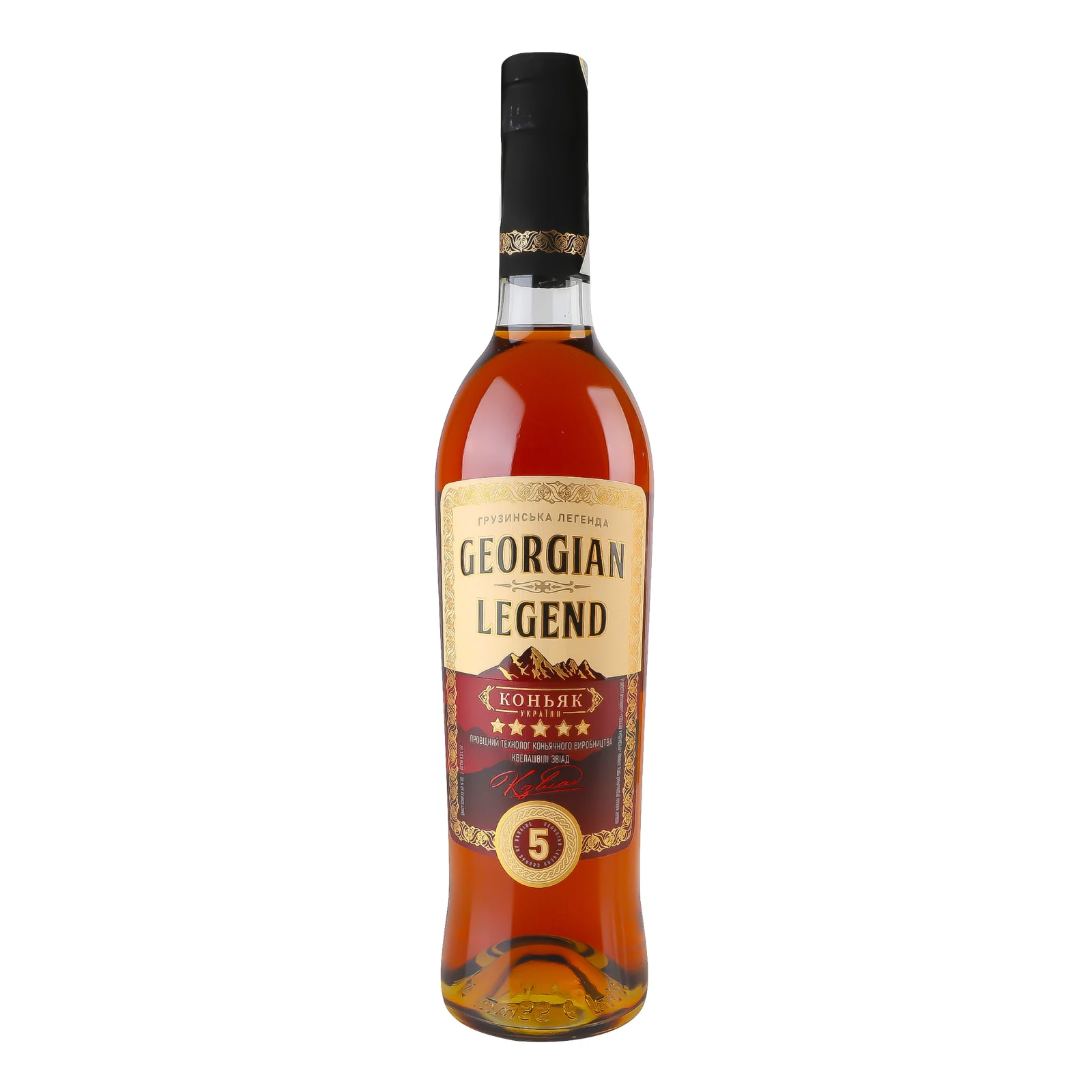 Коньяк Georgian Legend 5 зірок ординарний 40% 0.5л Фото навігації №:1