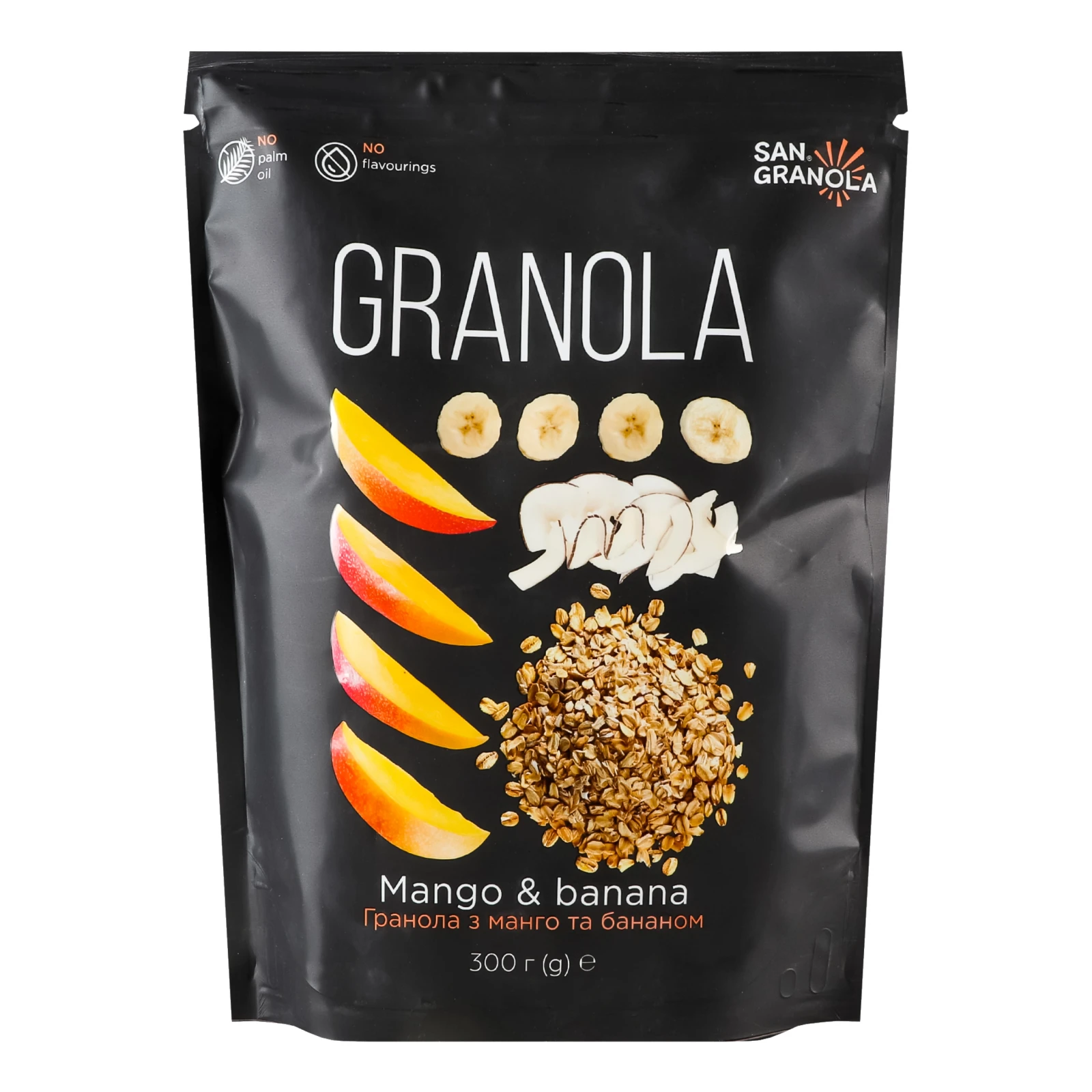 Гранола San Granola з манго та бананом 300г Фото №:1