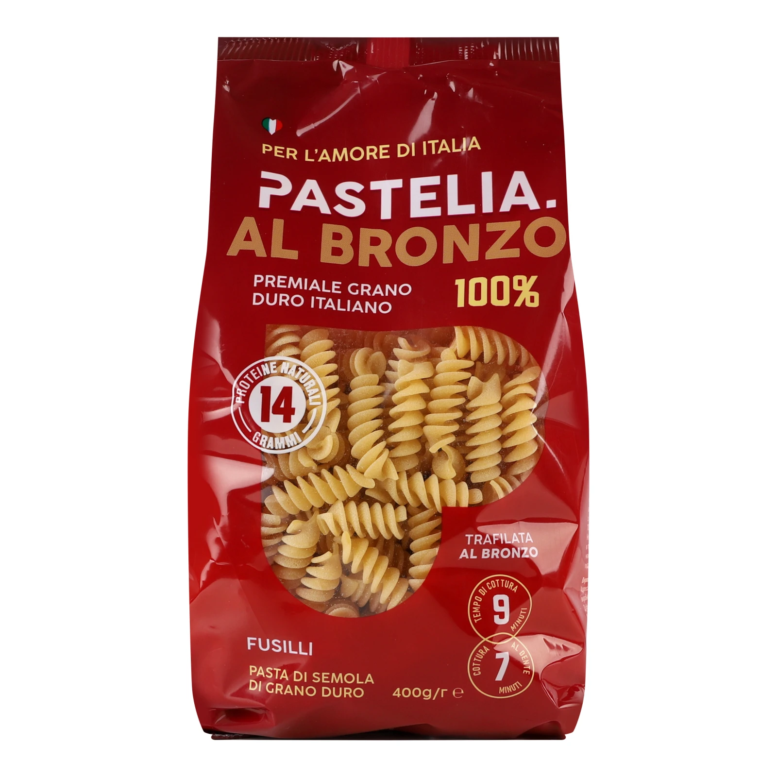 Вироби макаронні Pastelia Fusilli фігурні 400г Фото №:1