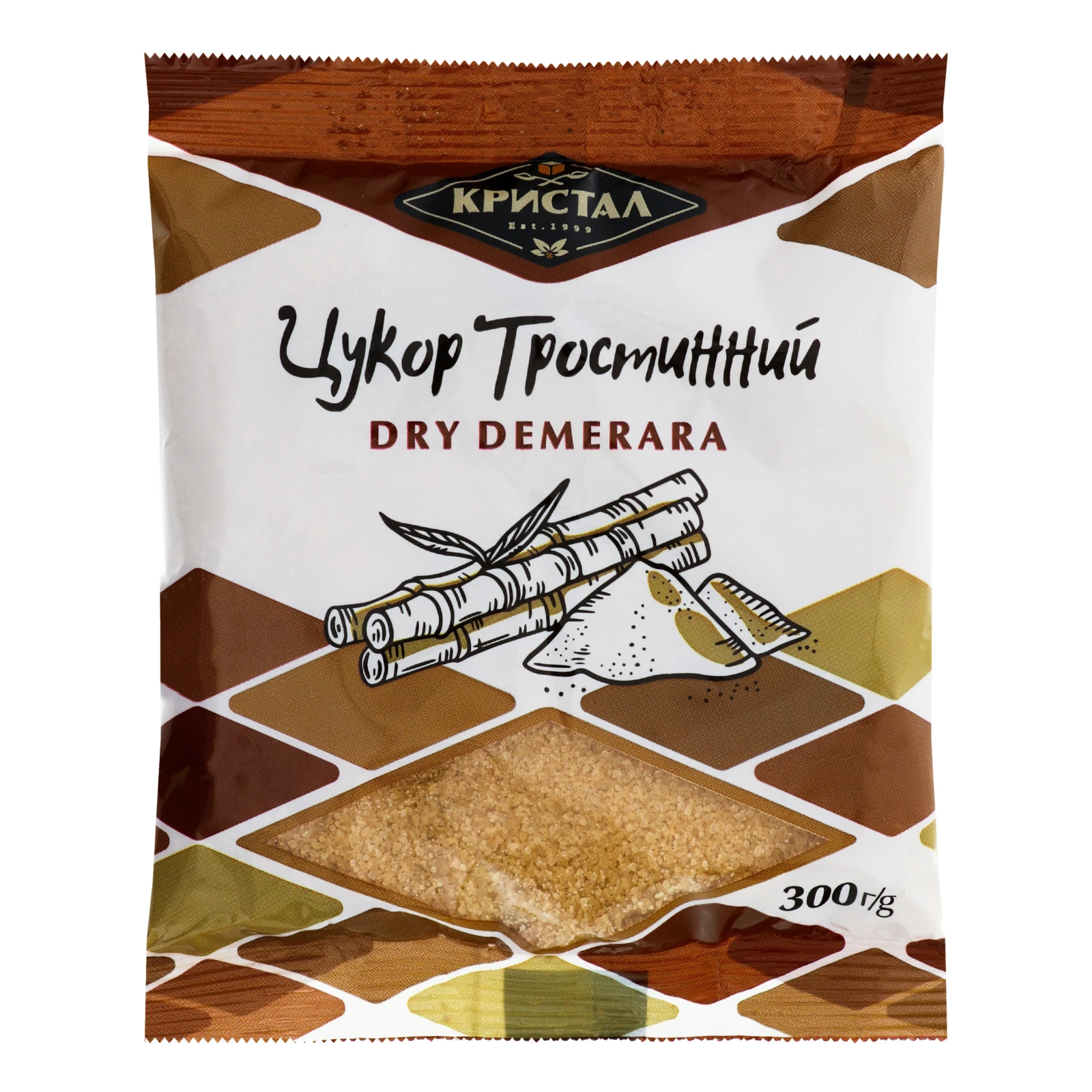 Цукор Кристал 300г тростинний