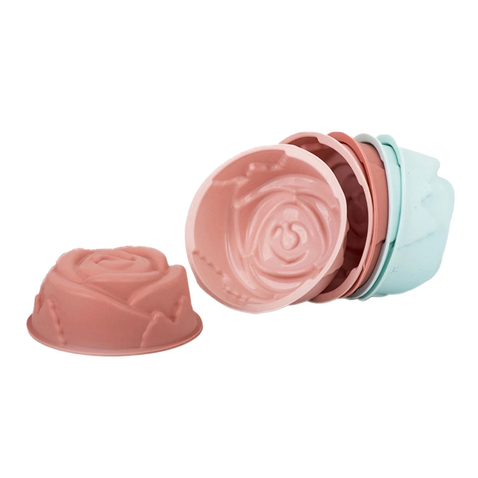 Форма силіконова MYS для випікання кексів Троянда 8см 6шт 42004 Фото №:1